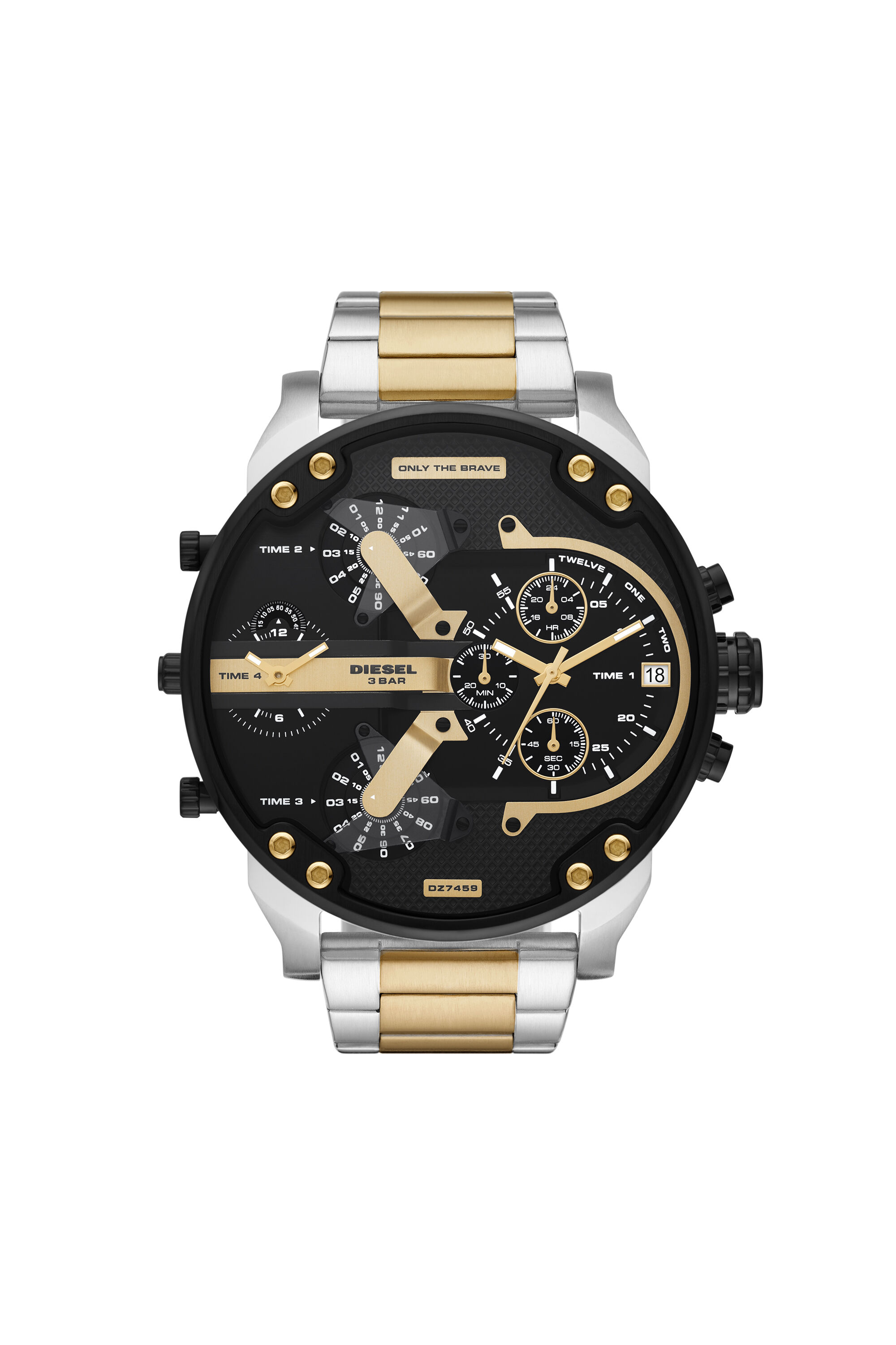 DIESEL Mr.Daddy 時計 DZ7459: Black, silver and gold men's watch | Diesel Mr. Daddy 2.0