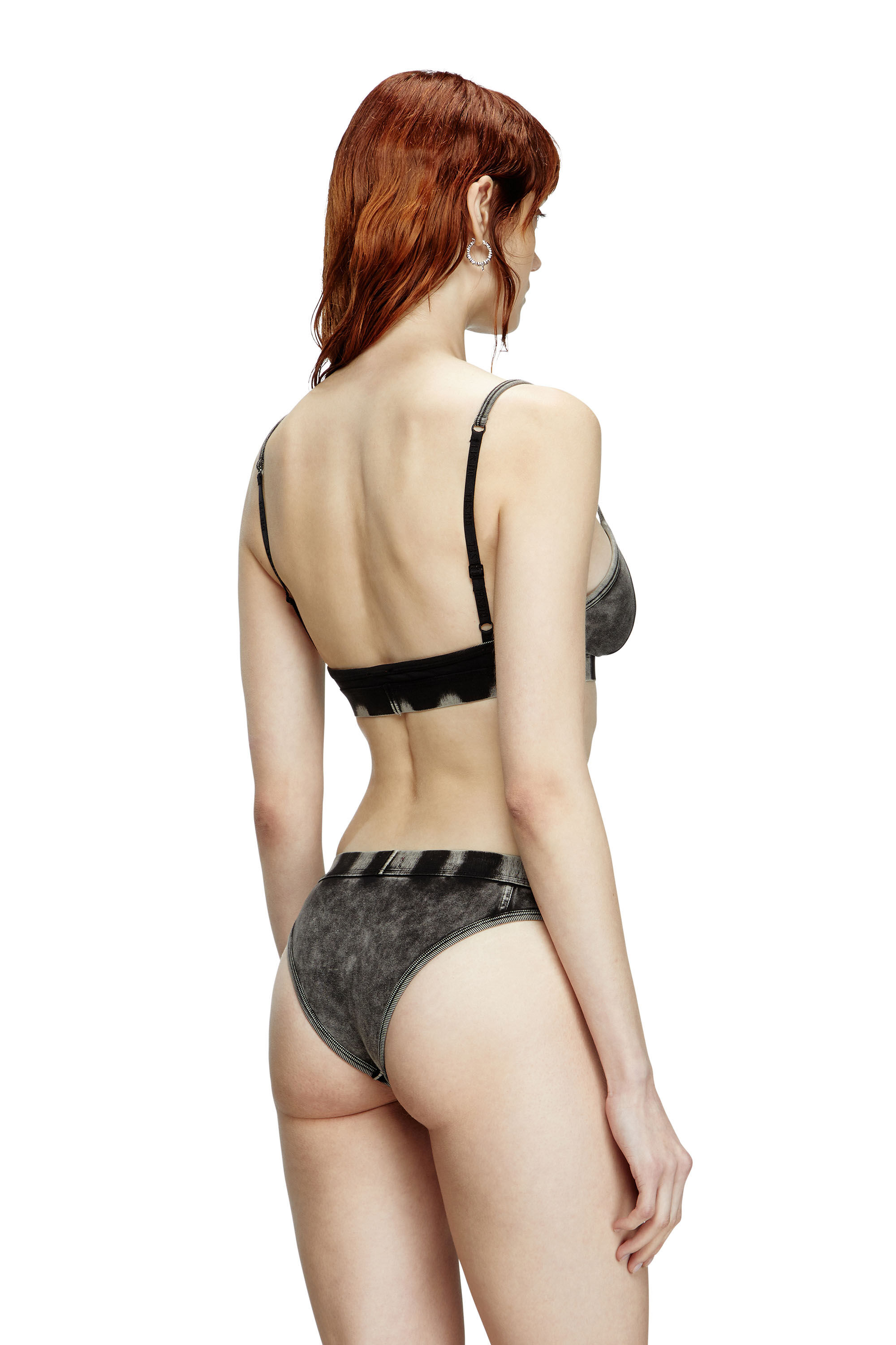 Diesel - CLODIA-DNM, Woman's Briefs in denim-effect jersey in Black - 4