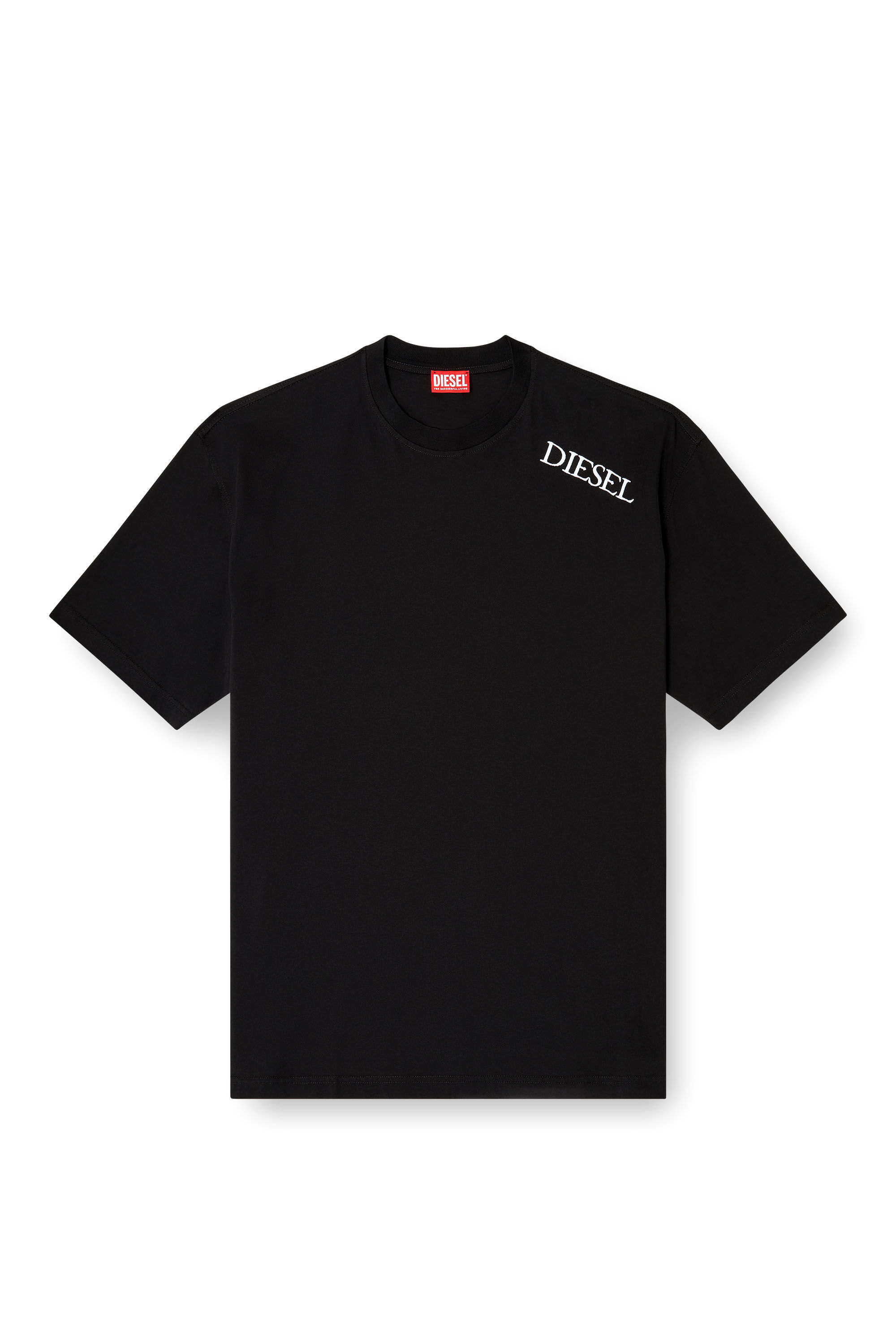 Diesel - T-BOGGY-T5, Man's Loose fit t-shirt with graphic print and logo in Black - 2