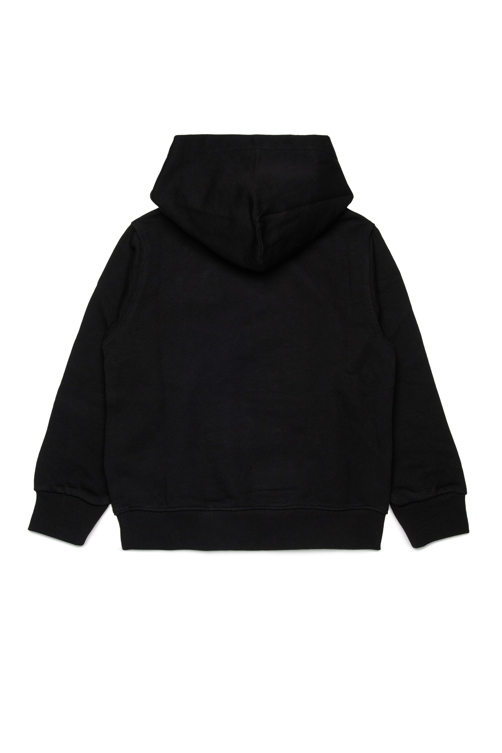Diesel - SXGINHOOD OVER, Unisex's Cotton hoodie with patch in Black - 2