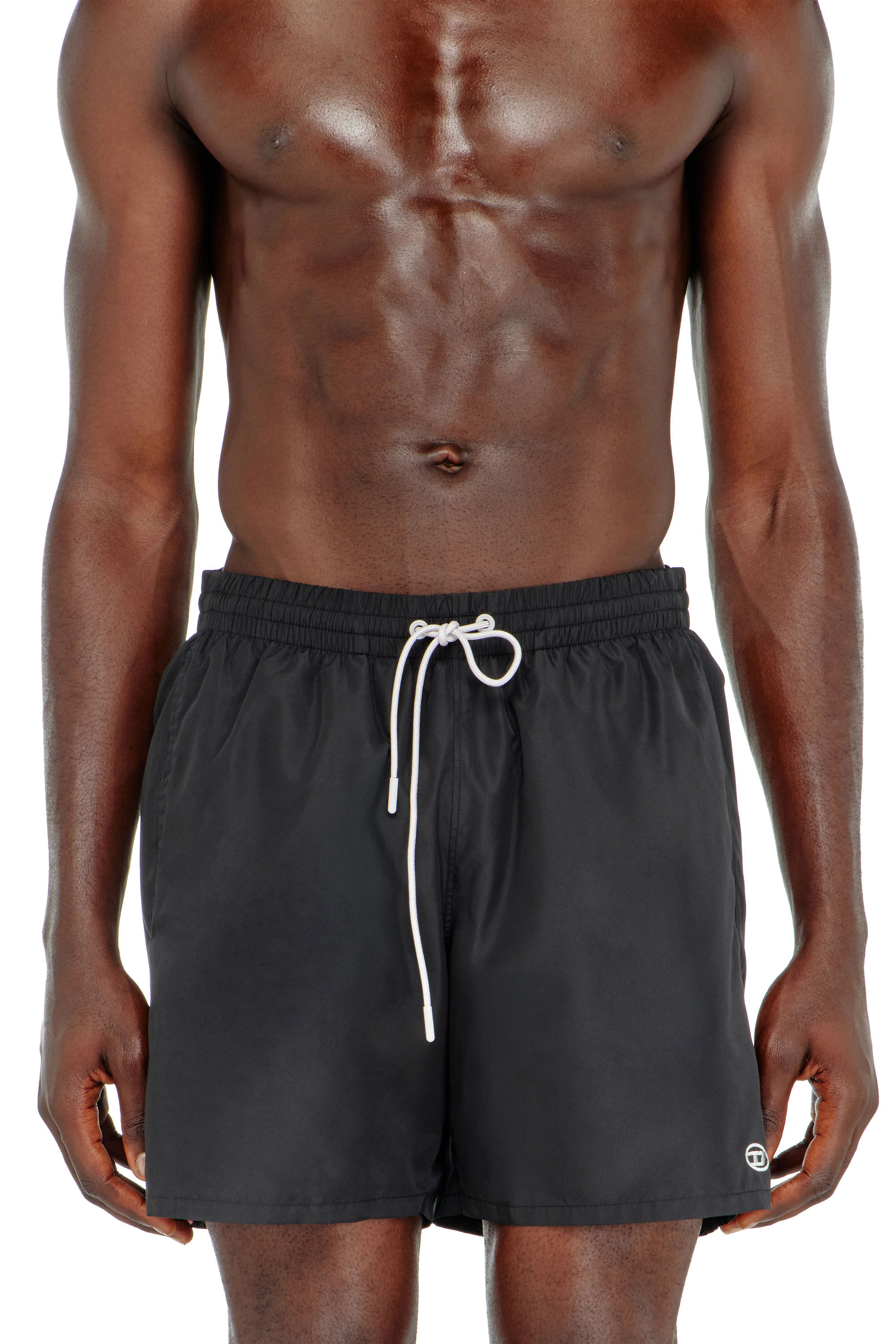 Diesel - GEORGE-41-UTLT, Man's Swim shorts with metallic Oval D logo in null - 1