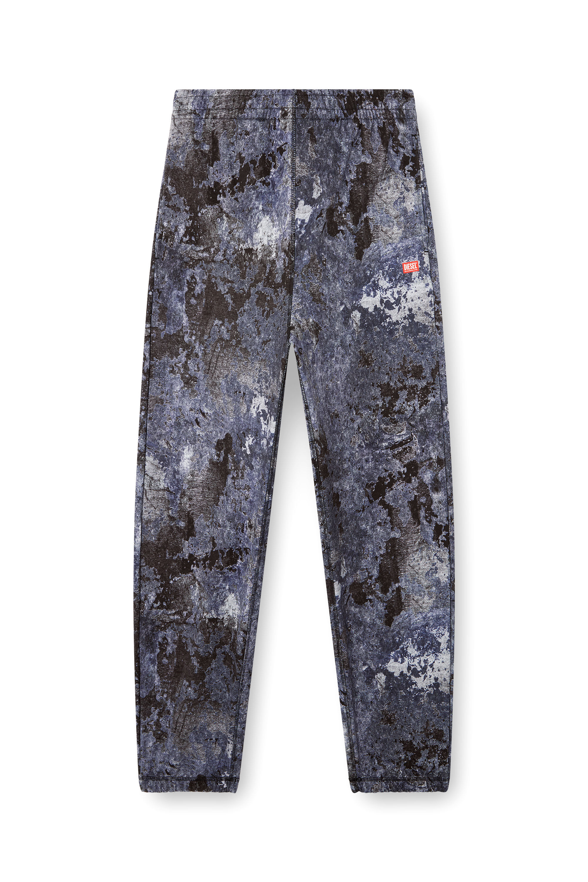 Diesel - P-MARKY-R2, Man's Sweatpants with marble wash treatment in Blue - 2