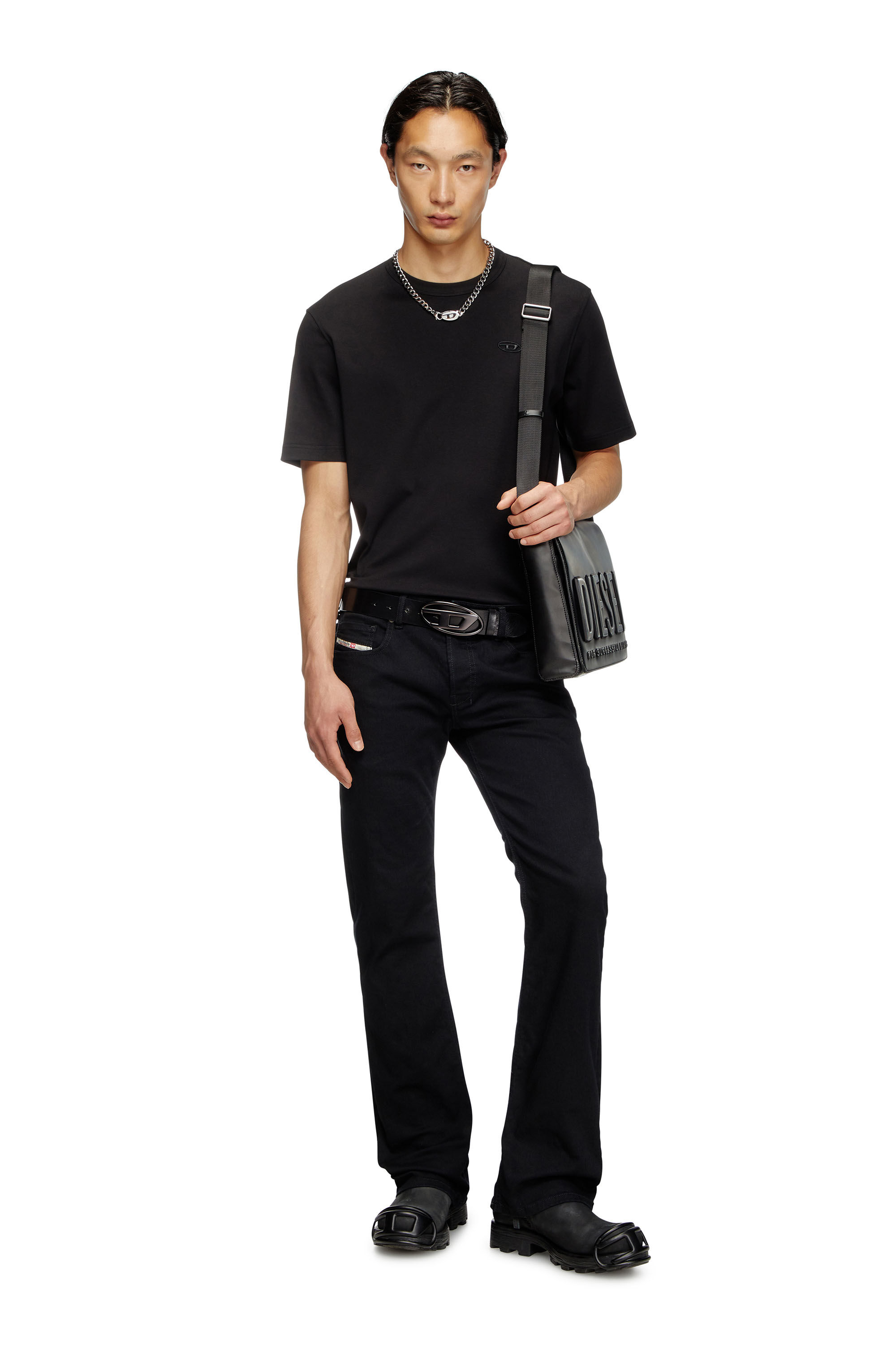 関税込【DIESEL】Task Slits short sleeve T-shirt★Black A13303_0CLAR_02_E.jpg