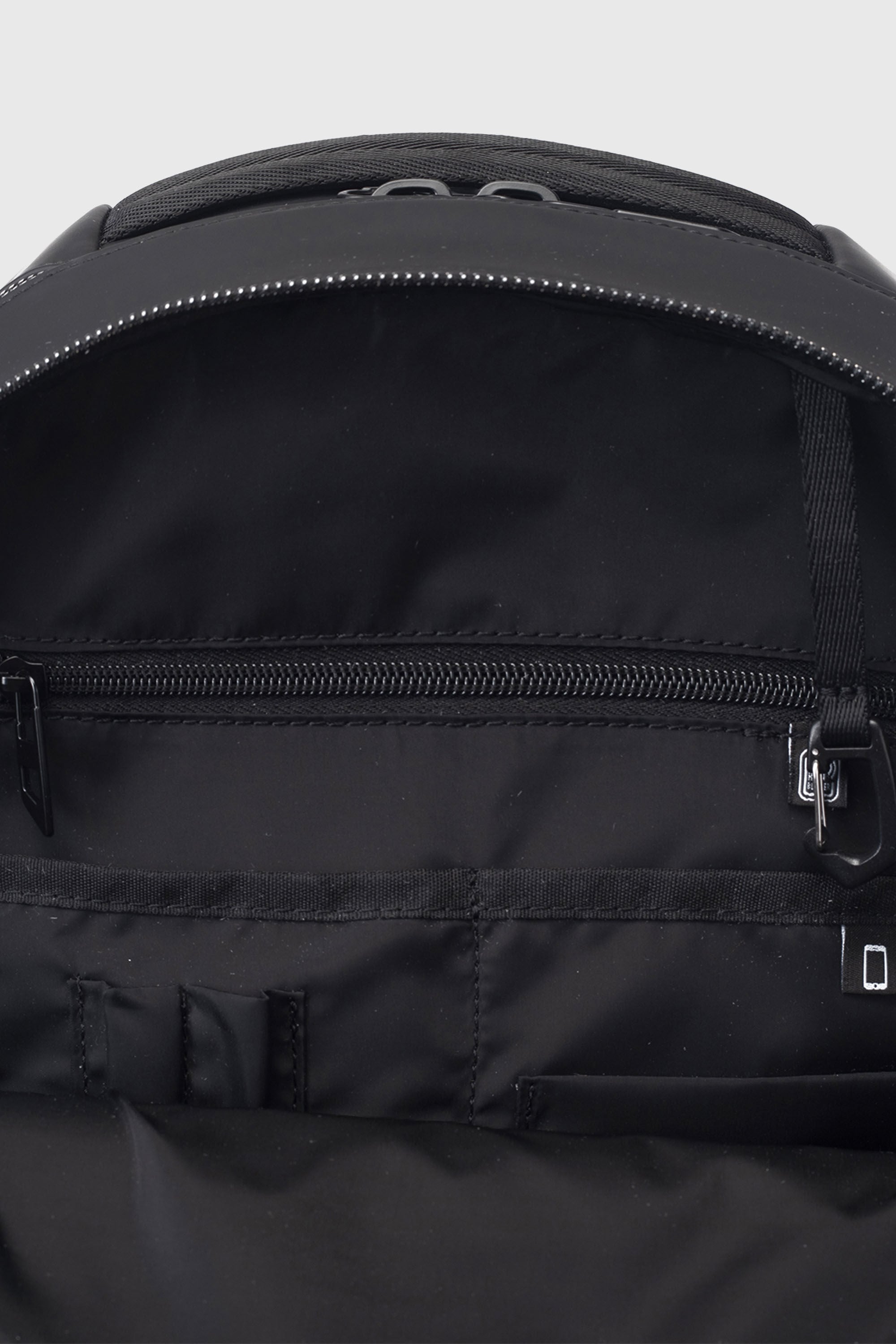 Diesel - DIESEL ALUMINUM BACKPACK DSB003, Unisex's Functional business backpack in Black - 6