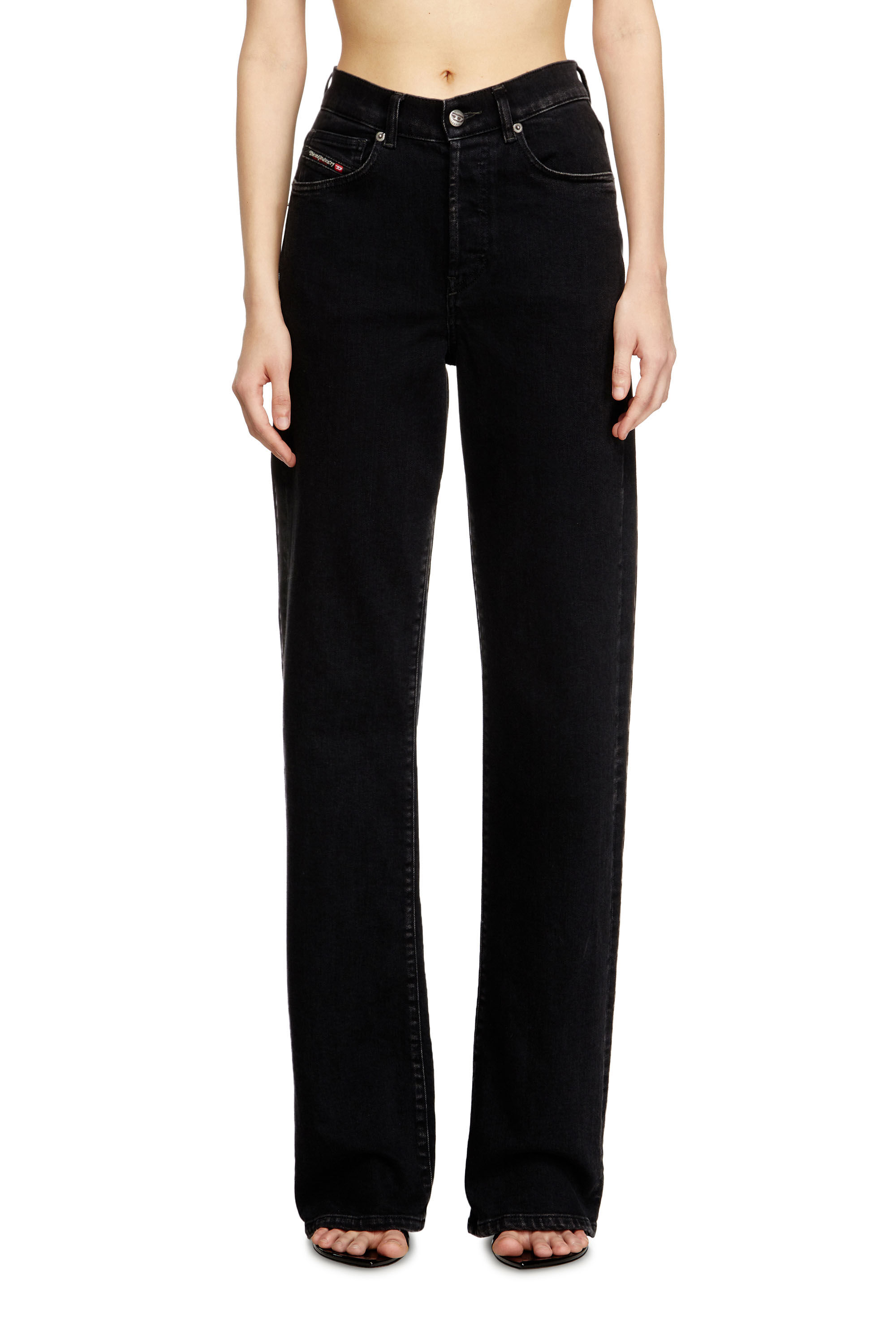 Diesel - Woman's Regular Jeans 1971 D-Sent 09N89, Black/Dark grey - 2