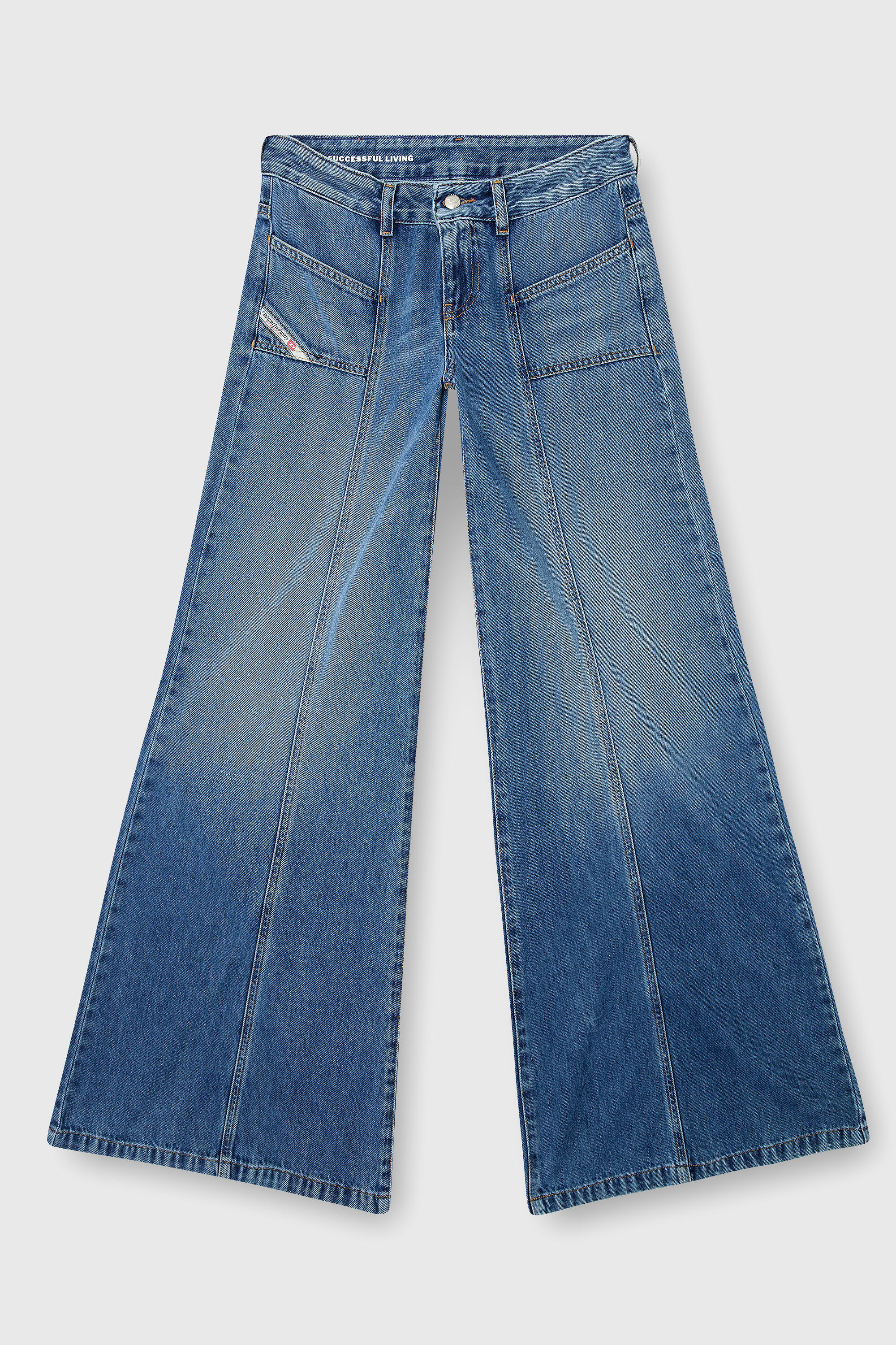 Diesel - Woman's Flare Jeans D-Akii 09M56, Medium blue - 4