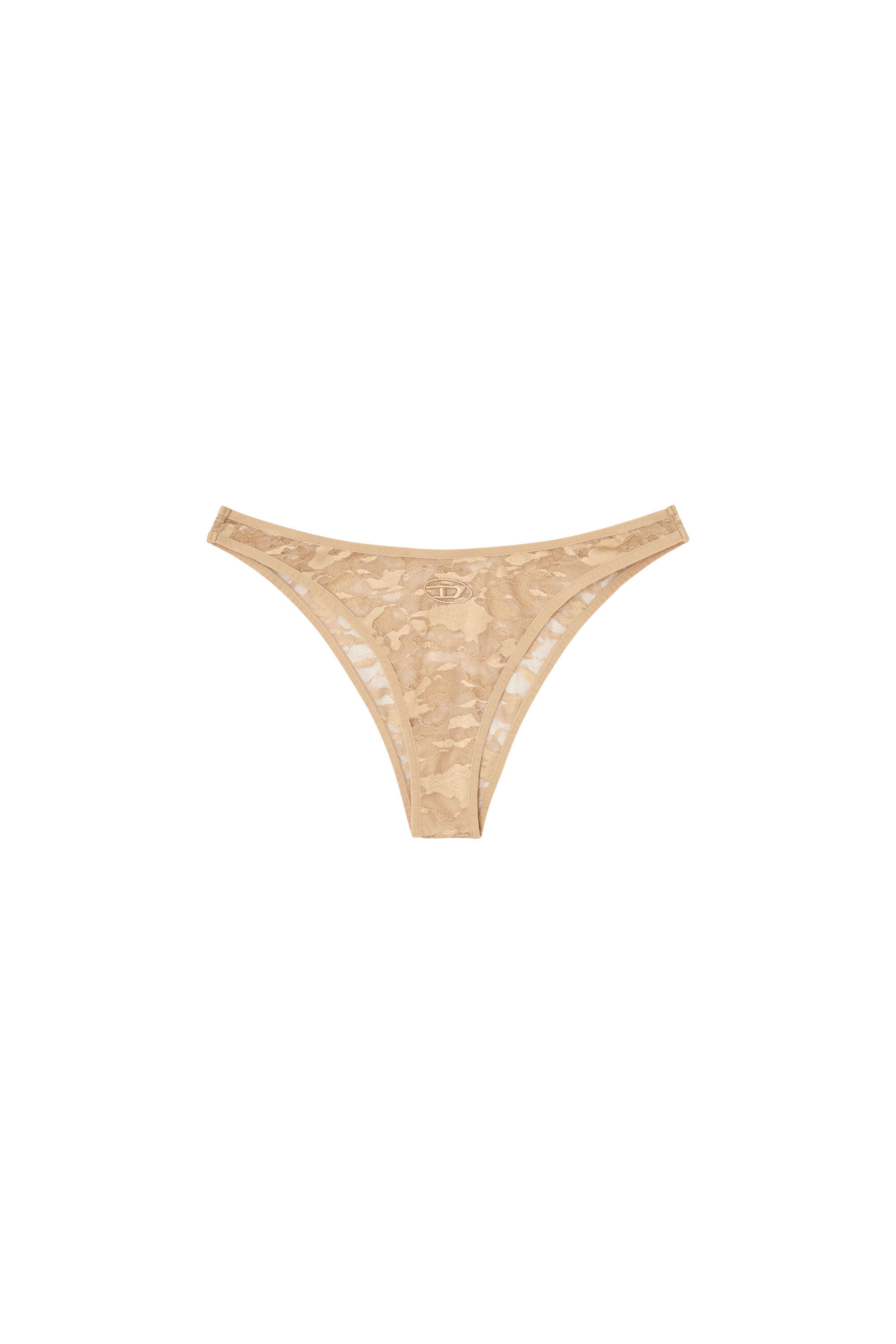 Diesel - PUNCHY-UTLT, Woman's Briefs in camo lace in Light Brown - 2