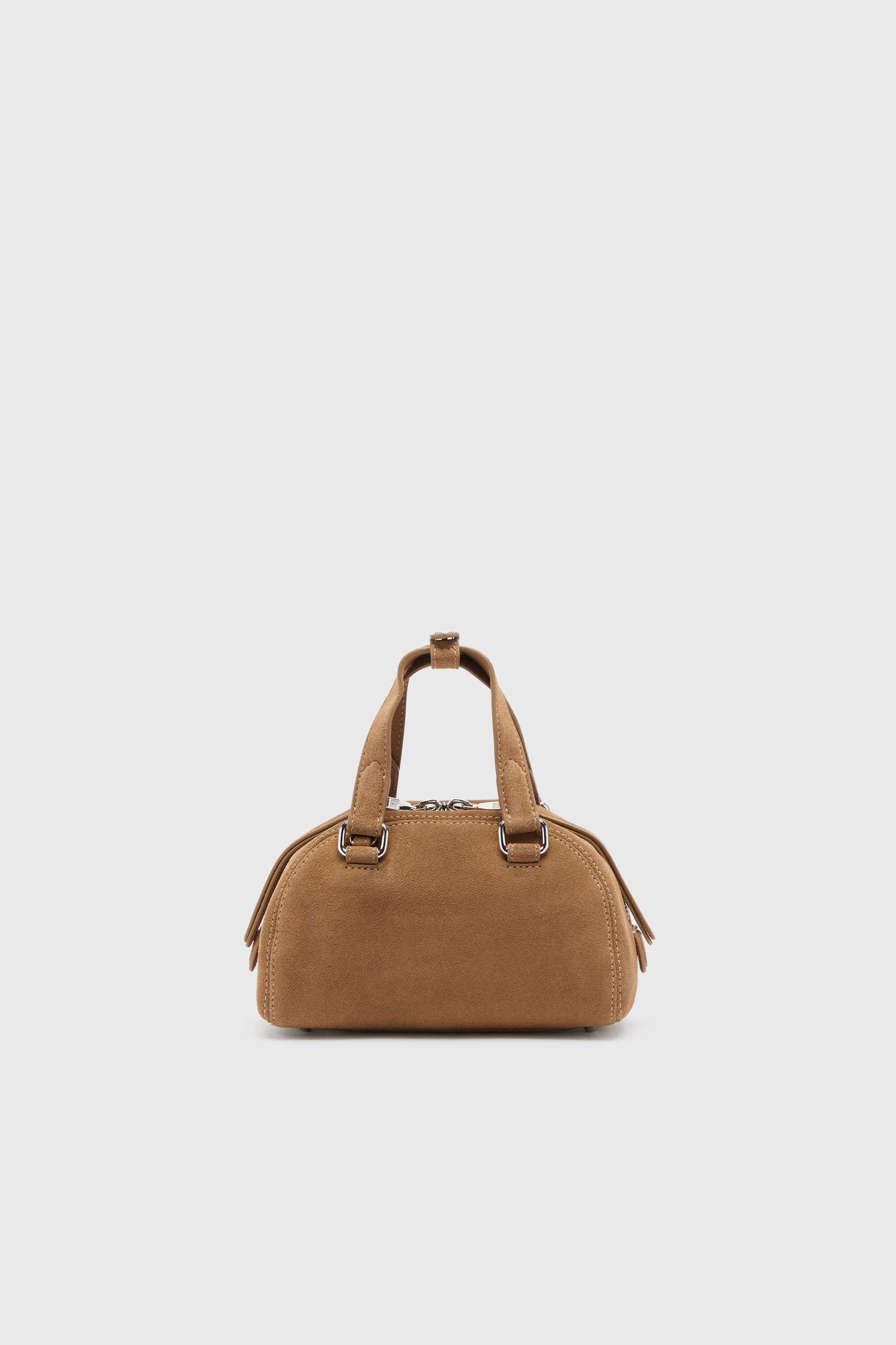 Diesel - 1DR DOME CROSSBODY, Unisex's 1DR Dome-Suede small bowling bag in Beige - 3