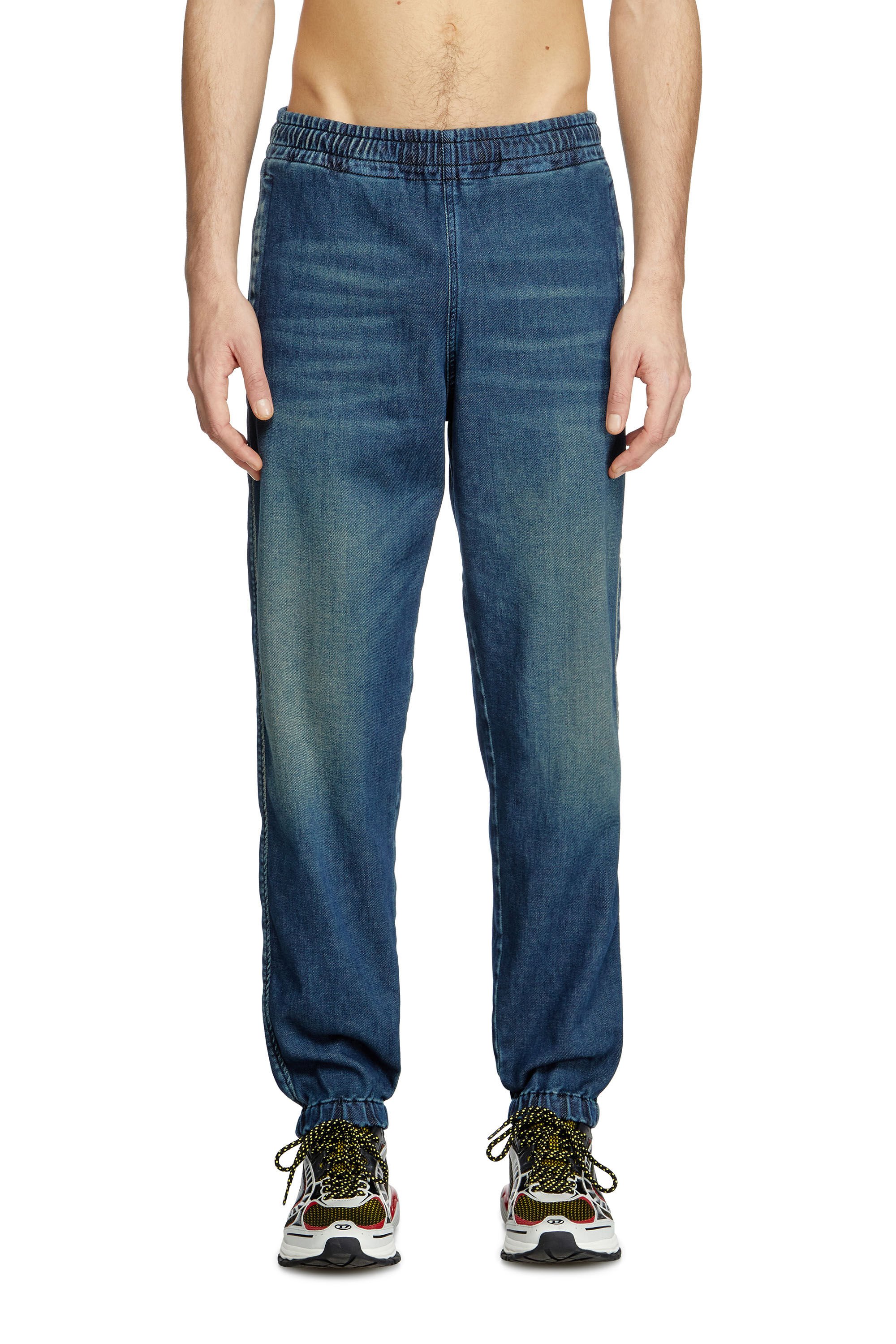 Diesel - Unisex's Slim D-Labb Track denim 09L75, Medium blue - 3