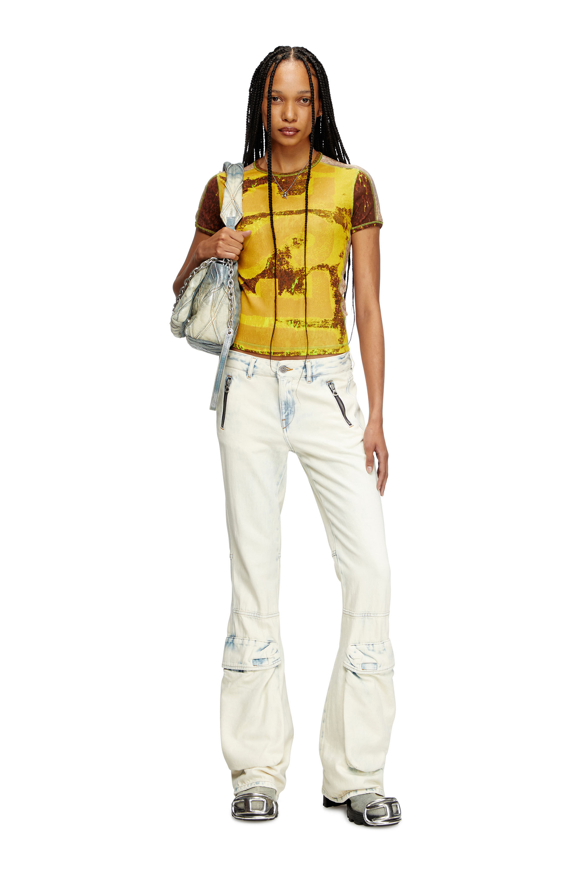 Diesel - Woman's Bootcut Jeans D-Poky 0CBCV, Light Blue - 1