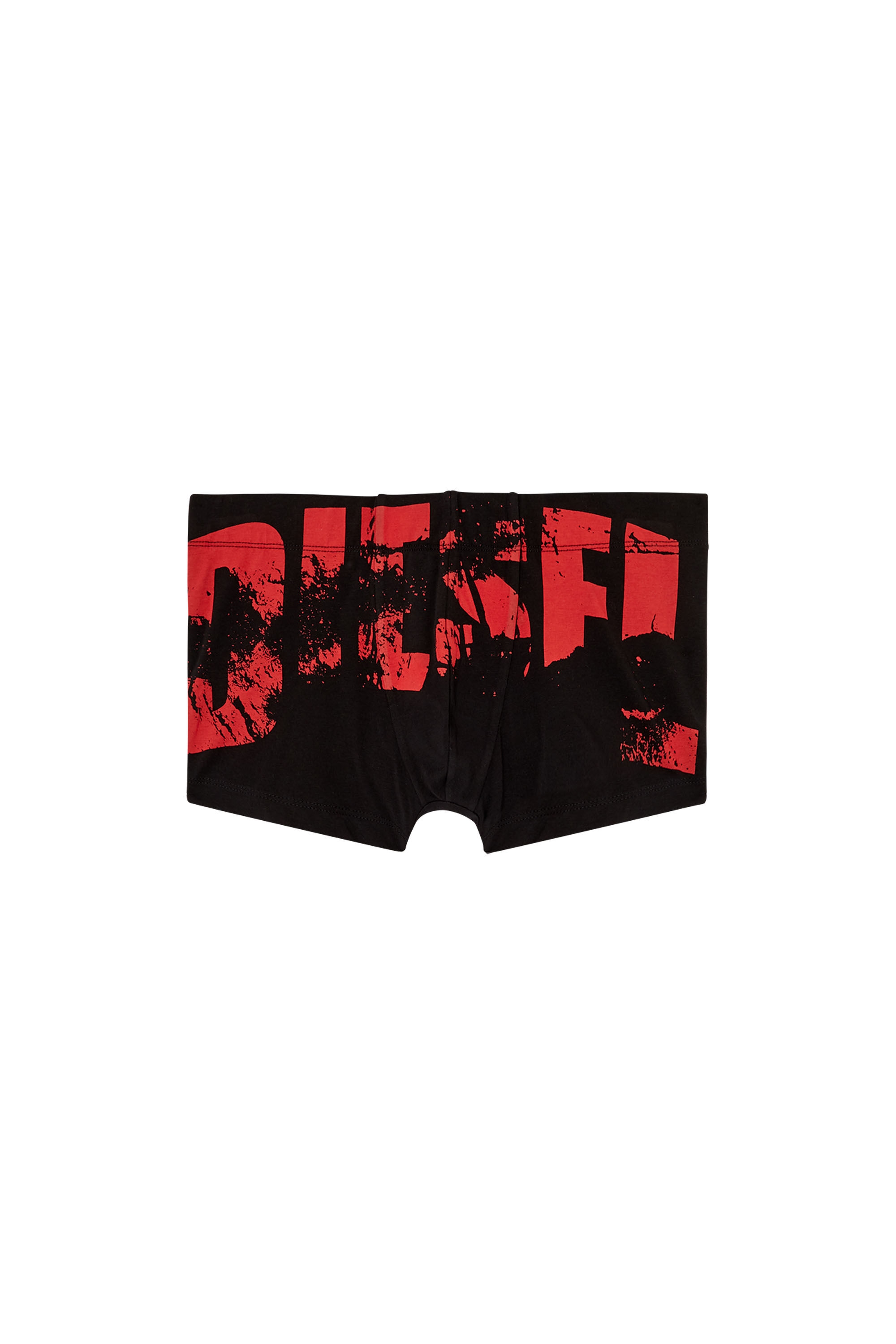 Diesel - DAMIEN-D-POP, Man's Boxer briefs with distressed logo in Black/Red - 2