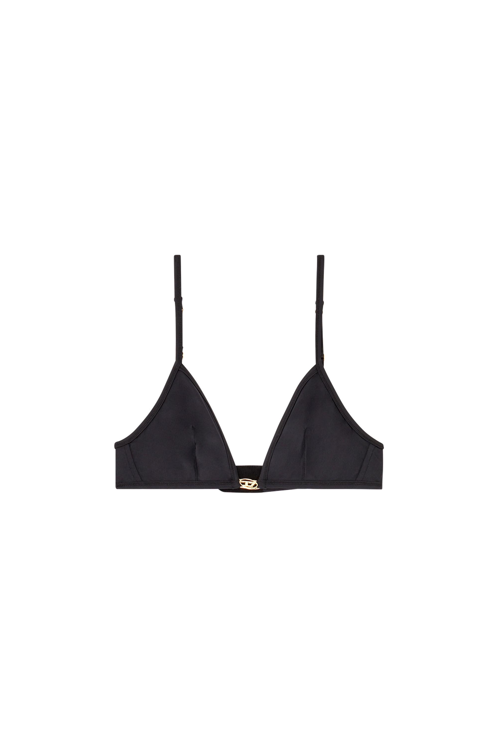 Diesel - LUNA-UTLT, Woman's Triangle bra in nylon with Oval D detail in null - 2