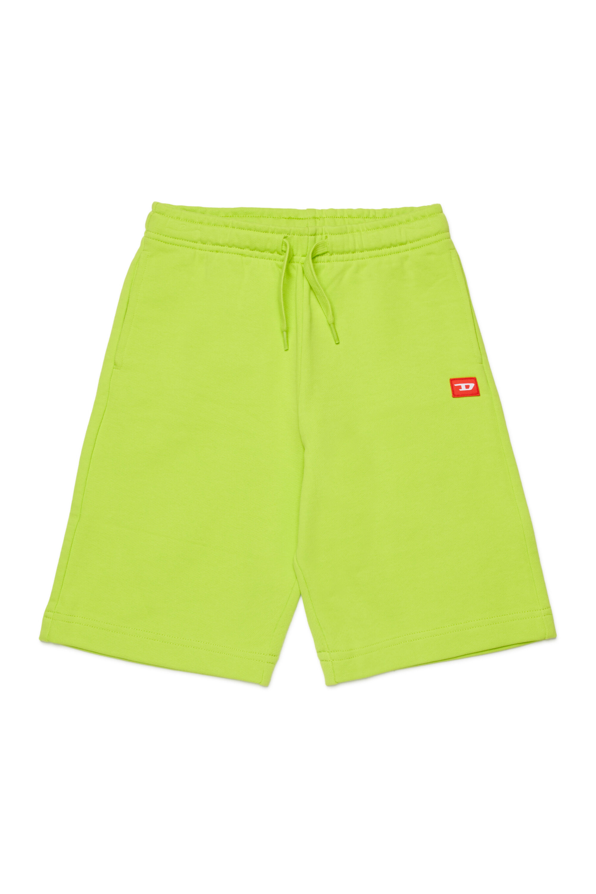 Diesel - PXGINSHORT, Unisex's Sweat shorts with logo patch in Green - 1