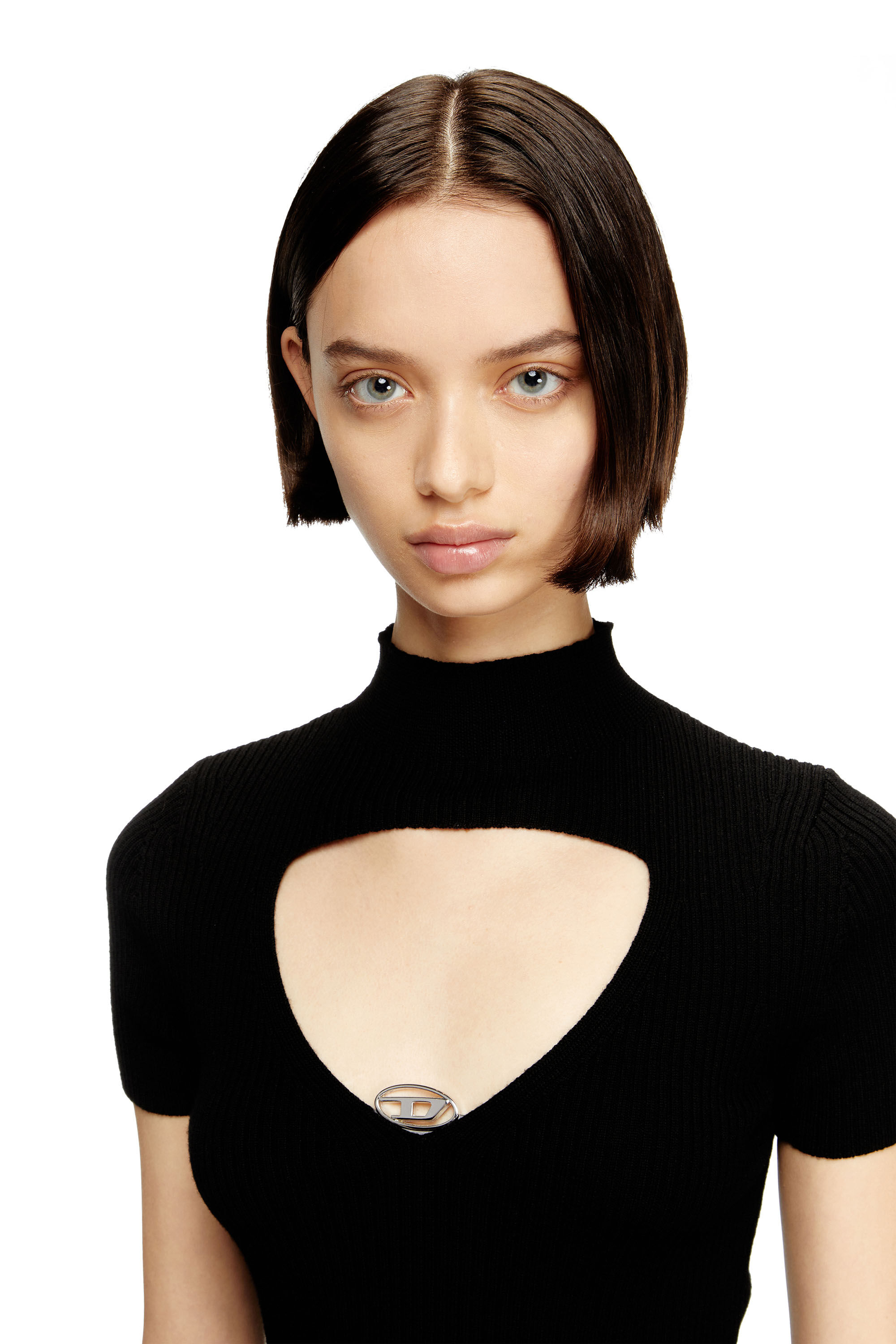 Diesel - M-OLIVE, Woman's Cut-out wool-knit top in null - 5