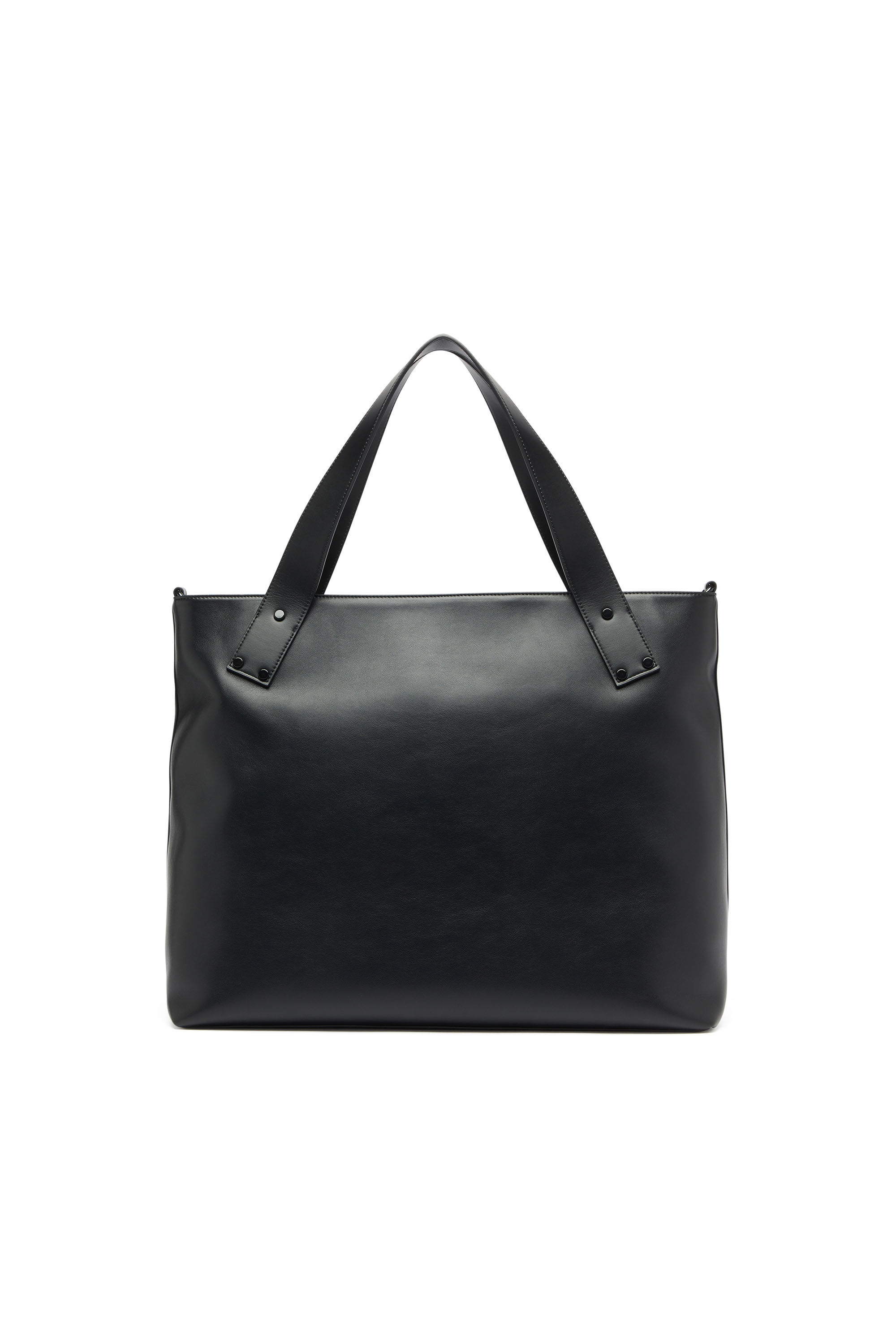 Men's Rivet-D - Shopping Bag with zip and flap pocket | Black