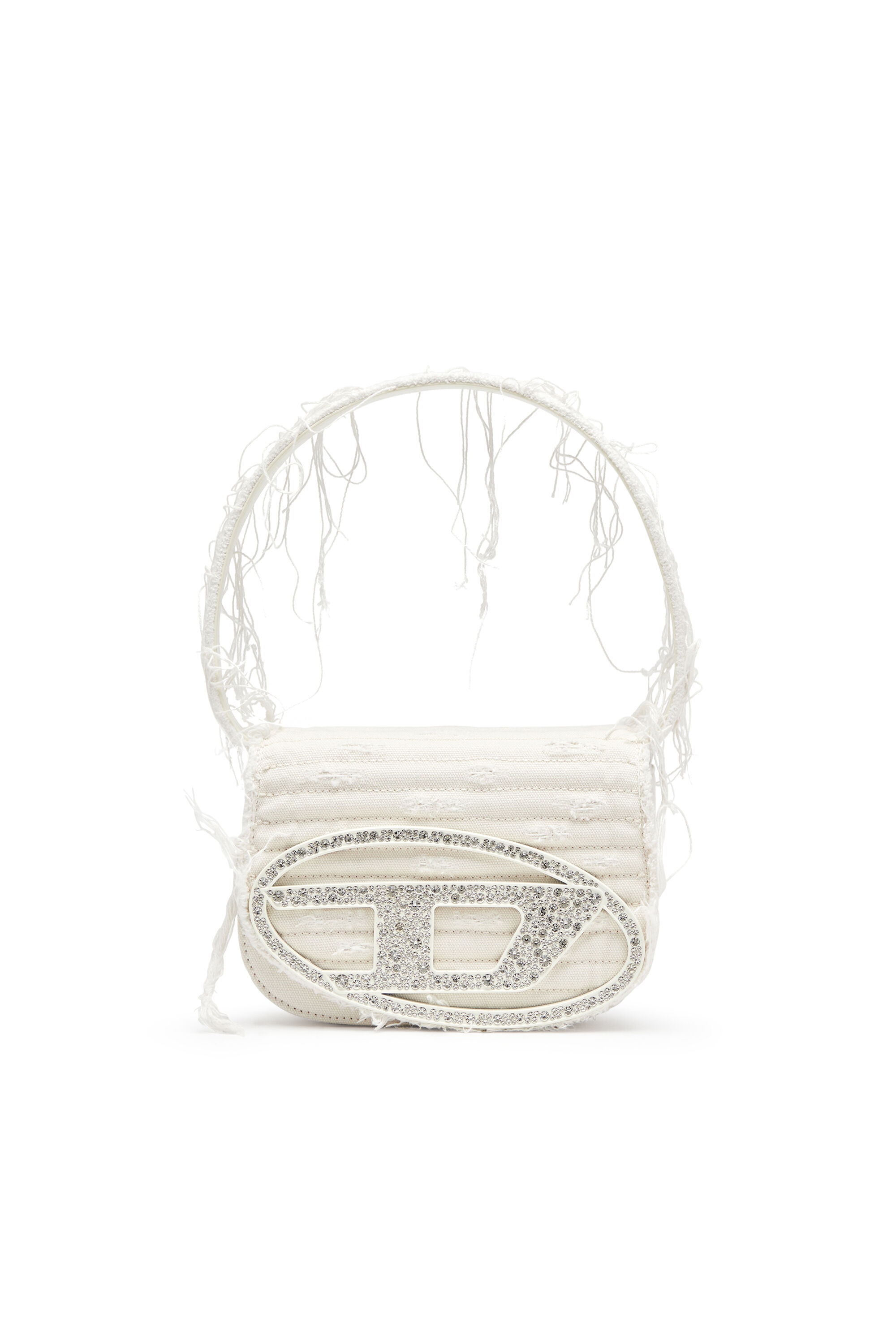 Women's 1DR-Iconic shoulder bag in canvas and leather