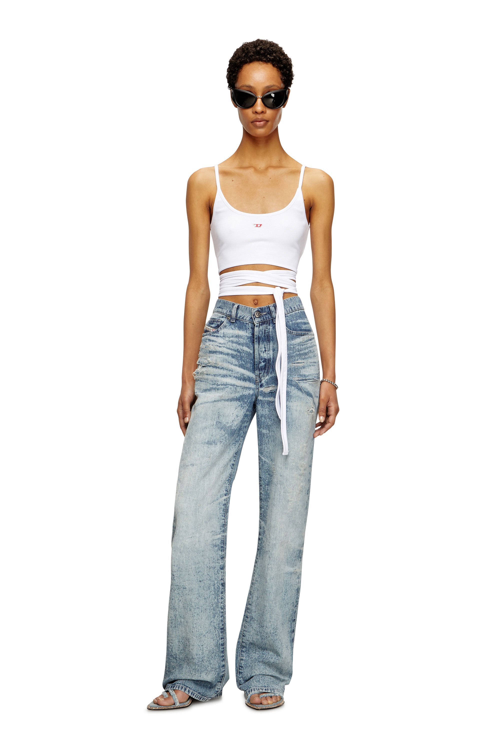 Diesel - Woman's Regular Jeans 1971 D-Sent 068TY, Light Blue - 1