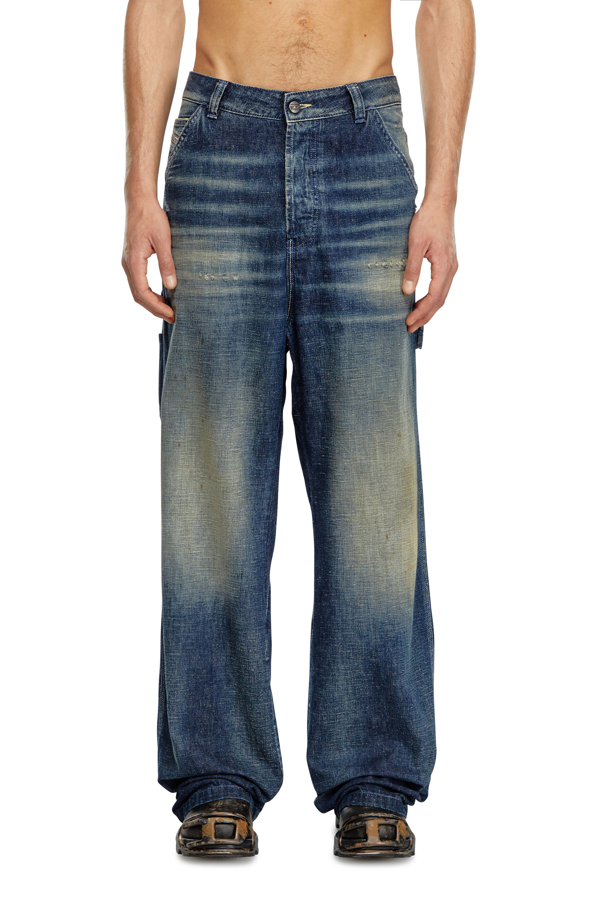 Diesel - Man Straight Jeans D-Livery 09J91, Dark Blue - Image 3