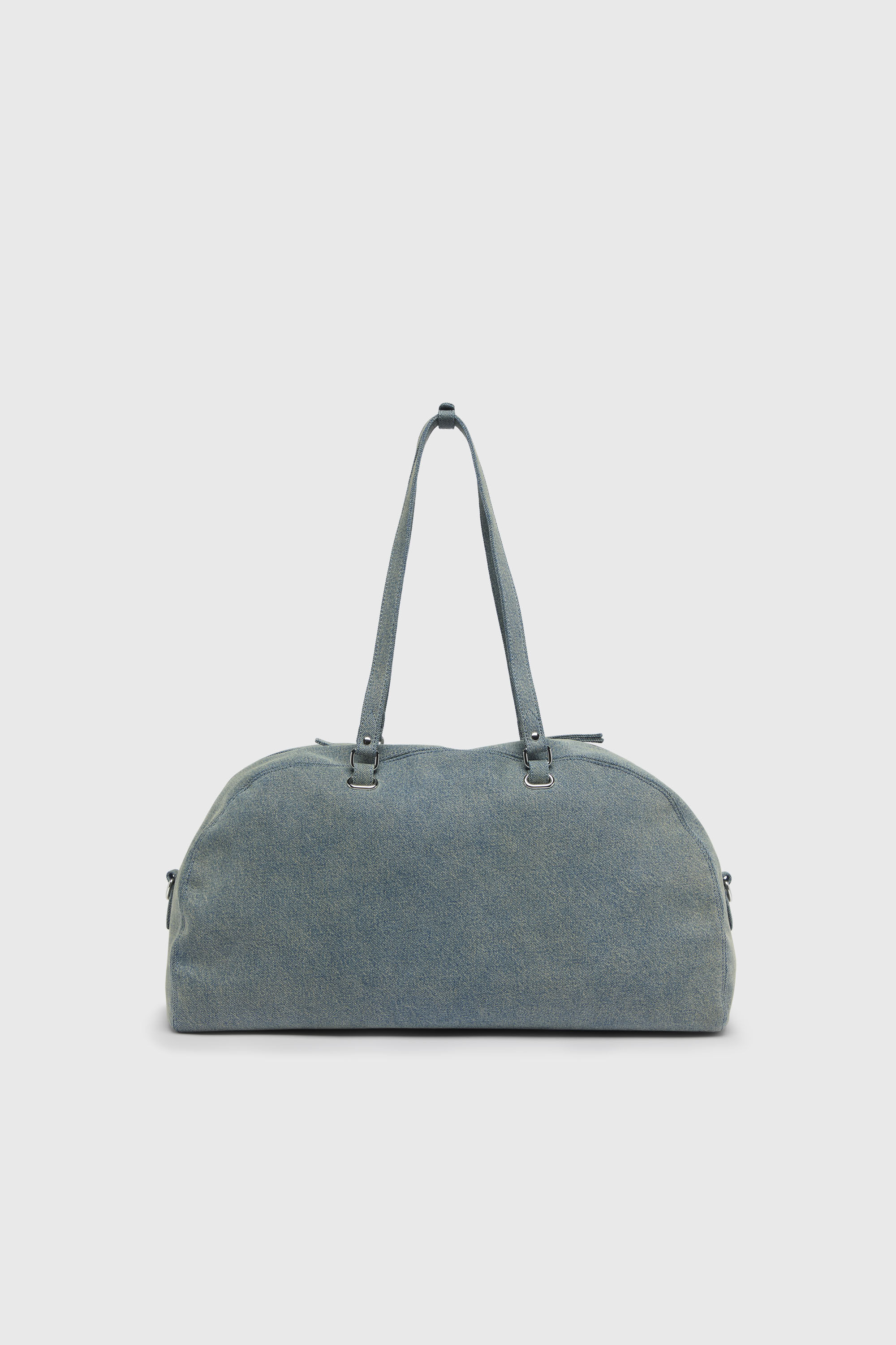 Diesel - 1DR DOME SOFT DUFFLE XL, Unisex's 1DR Dome-Duffle bag in denim with Oval D logo in Light Blue - 3