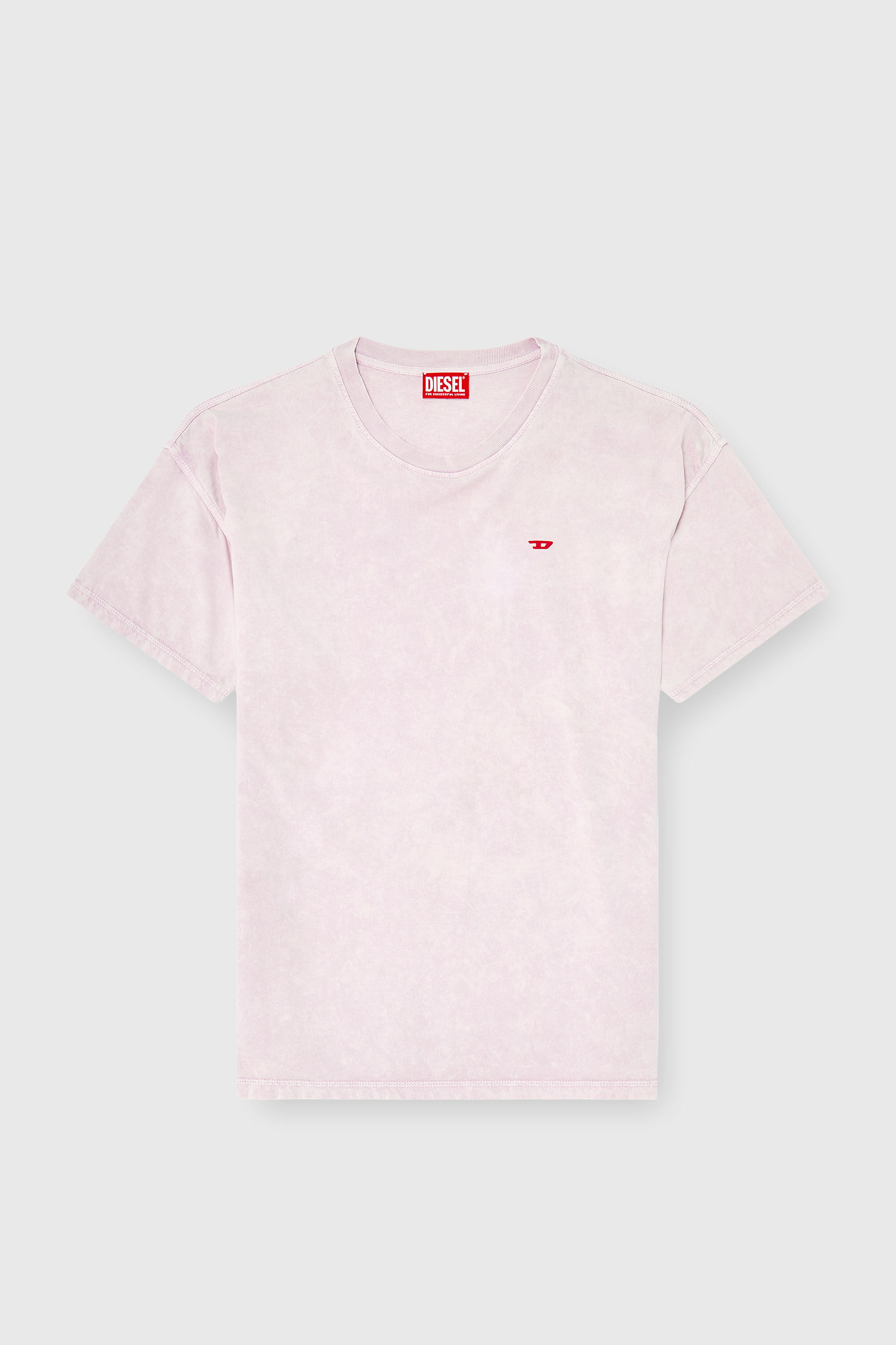 Diesel - T-BOXT-AA14, Man's Cotton T-shirt with treated effect in Pink - 2