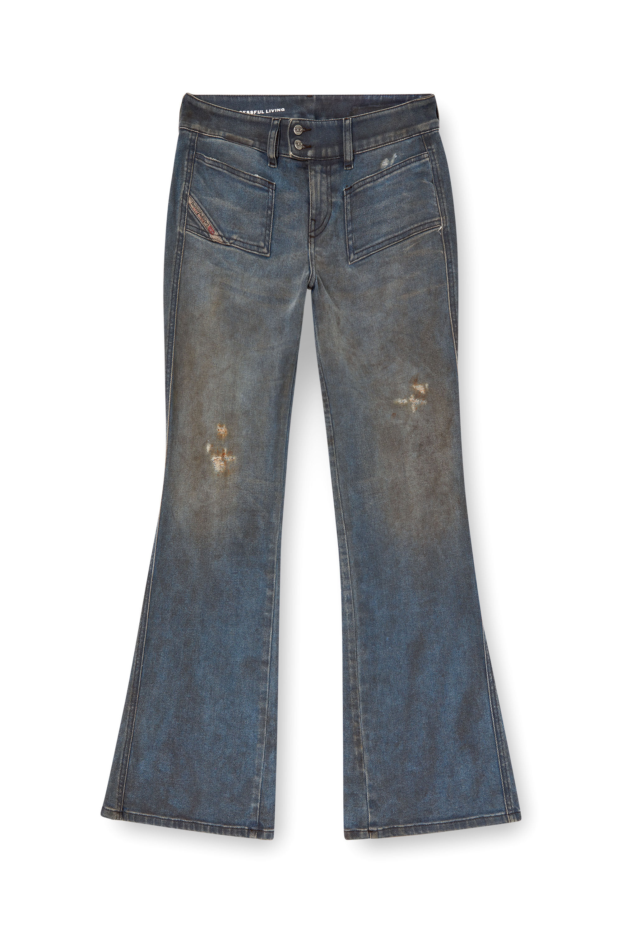 Diesel - Woman's Bootcut Jeans D-Hush 09L25, Medium blue - 2