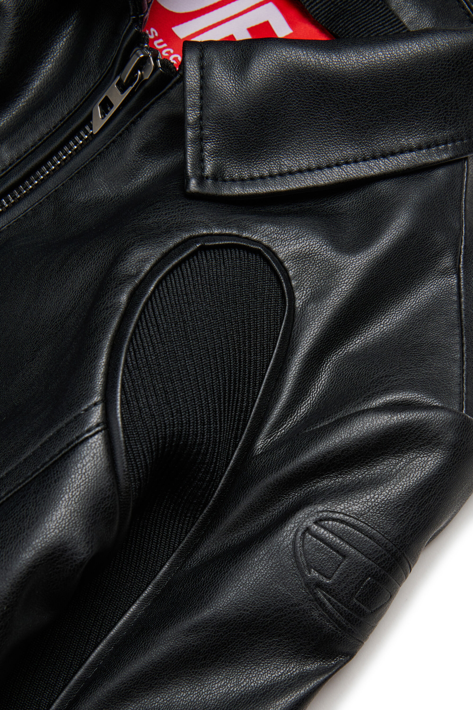 Diesel - JLTOTEMP1, Woman's Biker jacket with zipper in Black - 4