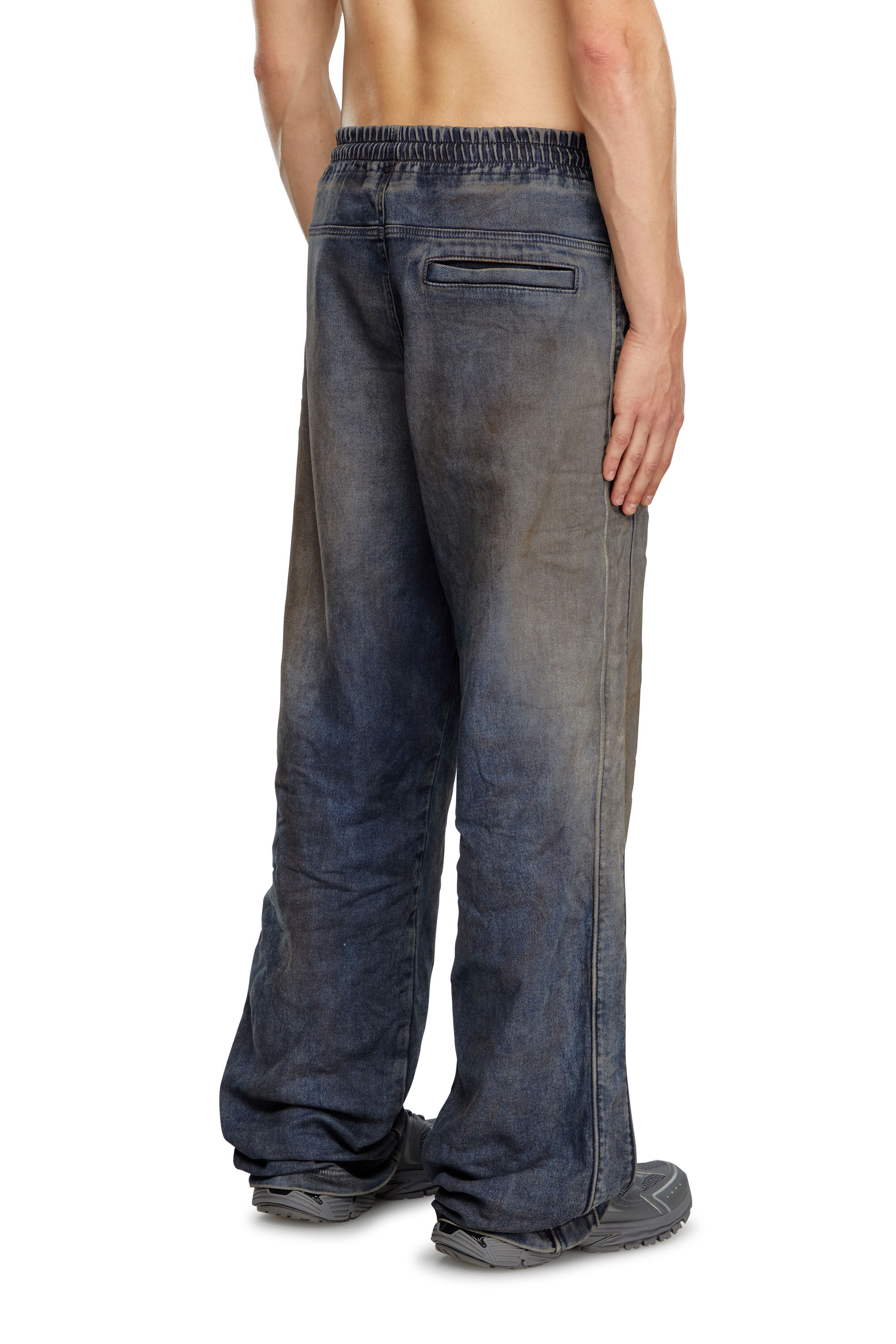 Diesel - Man Straight D-Martians Track Denim 068LV, Dark Blue - Image 4