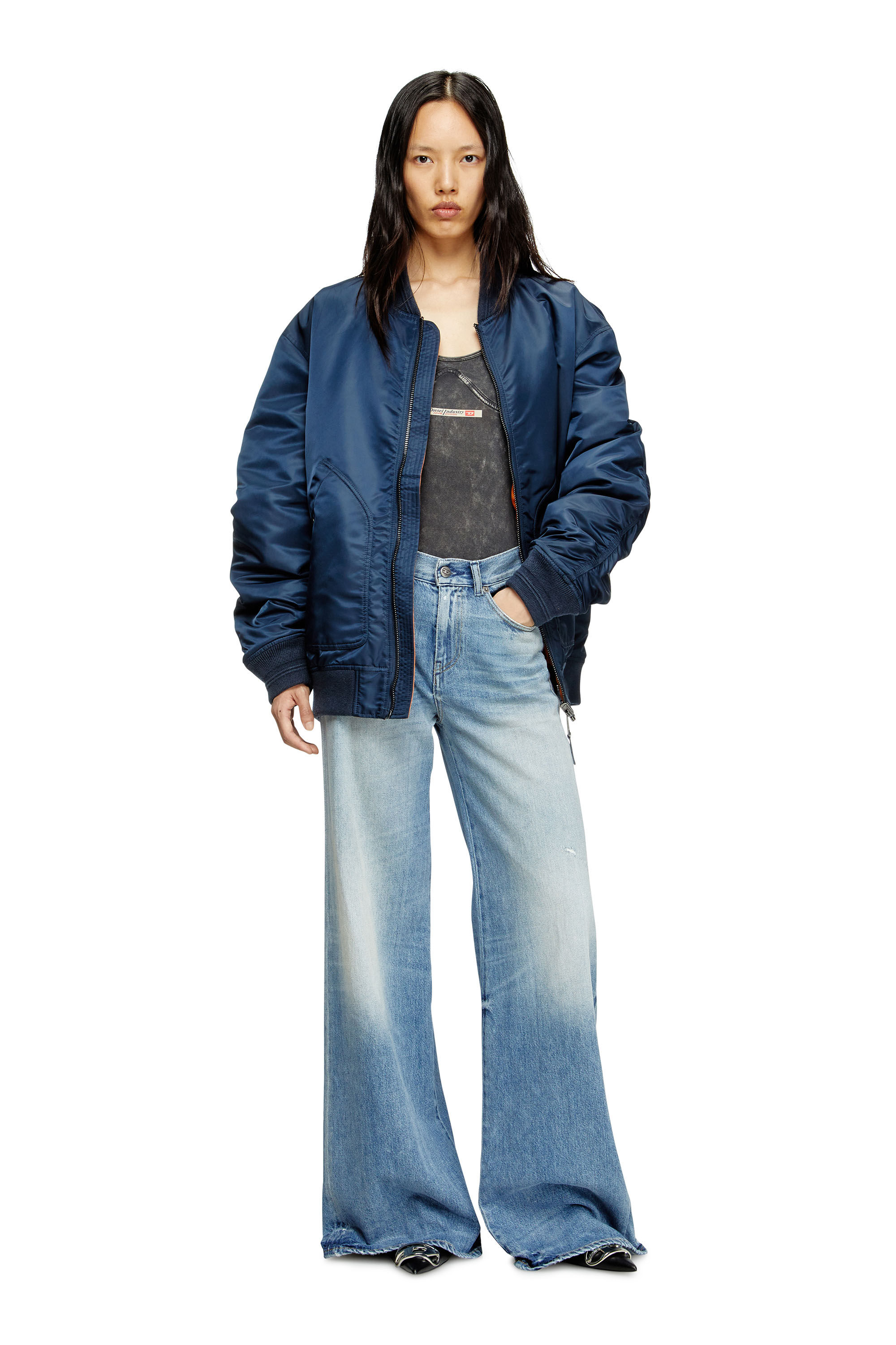 Diesel - Woman's Flare Jeans 1978 D-Akemi 09M07, Light Blue - 1