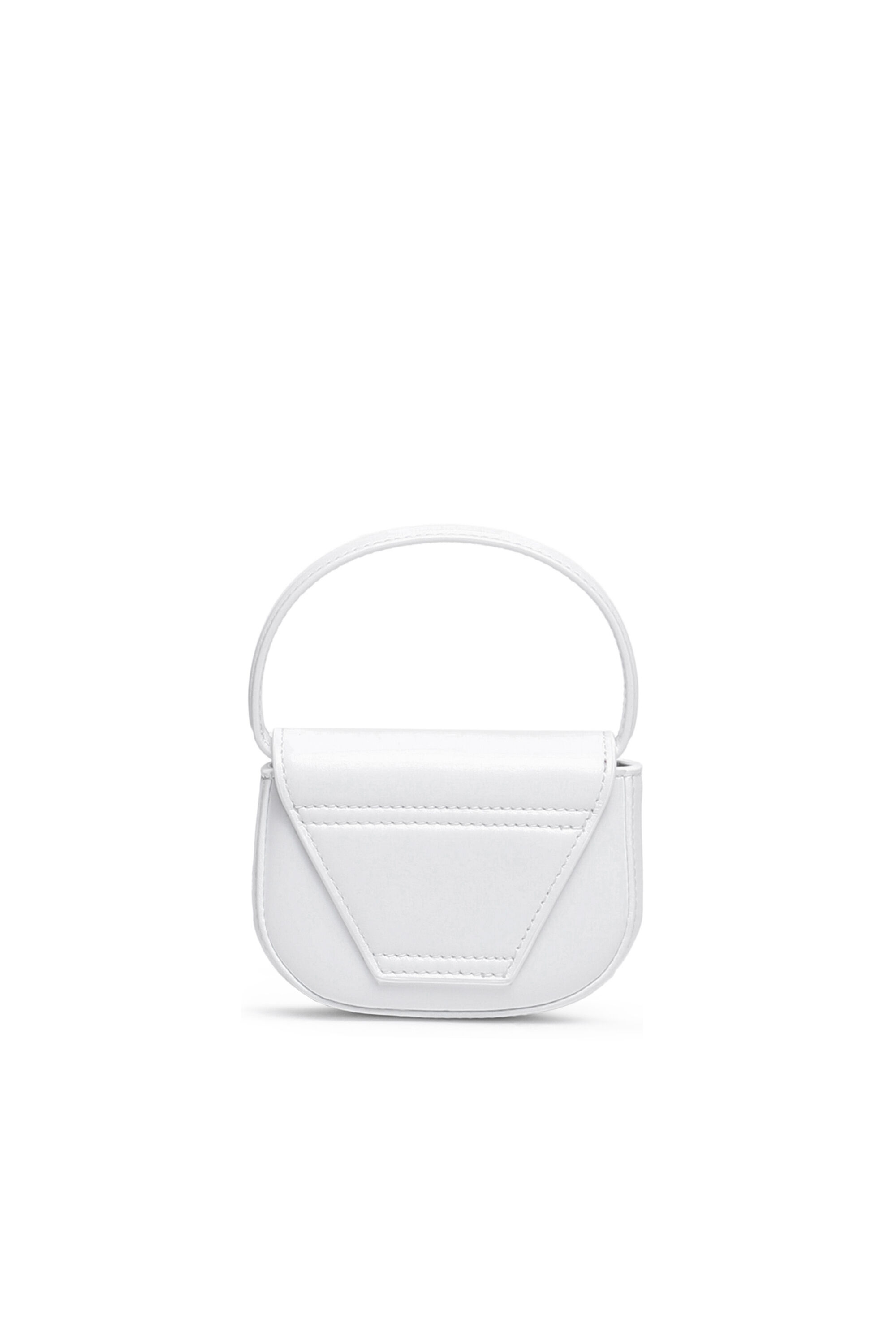 な*な様 DIESEL ホワイト ミニハンドバッグ型　バッグチャーム 1DR XS Bag Woman: leather mini Bag with D logo plaque | Diesel