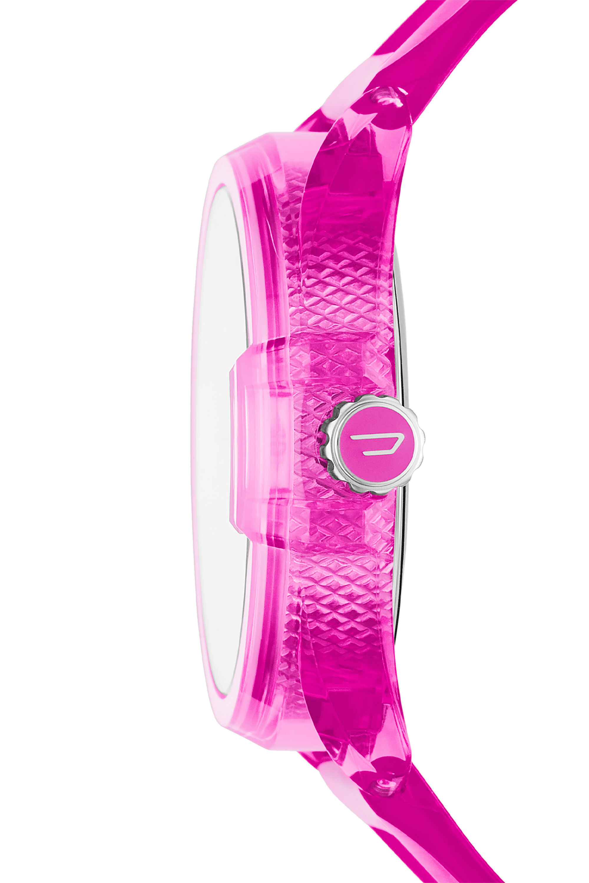 Diesel - DZ1929, Unisex MS9 three-hand pink transparent watch in Pink - Image 3