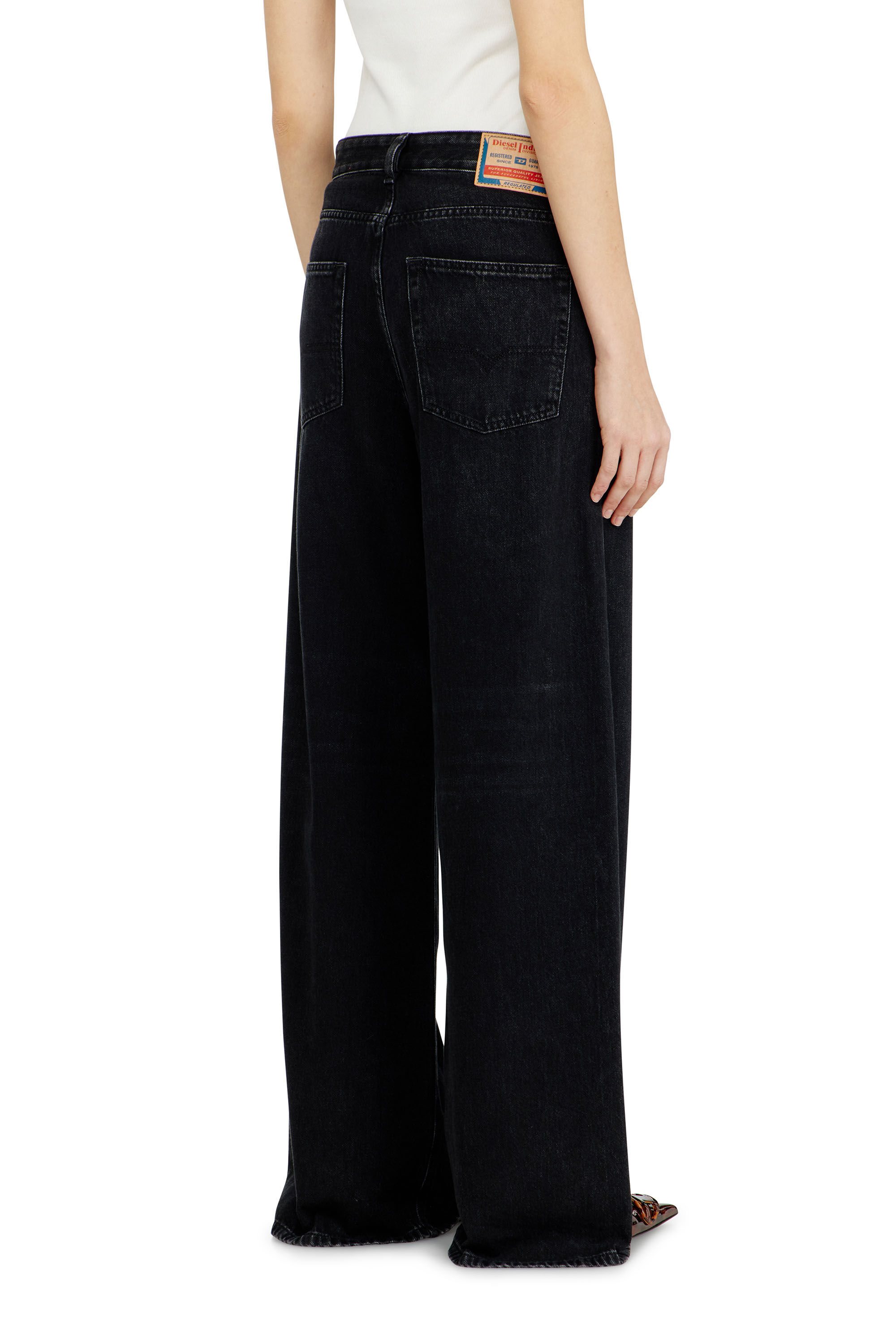 Diesel - Unisex's Relaxed Jeans 1996 D-Sire 09P09, Black/Dark grey - 5