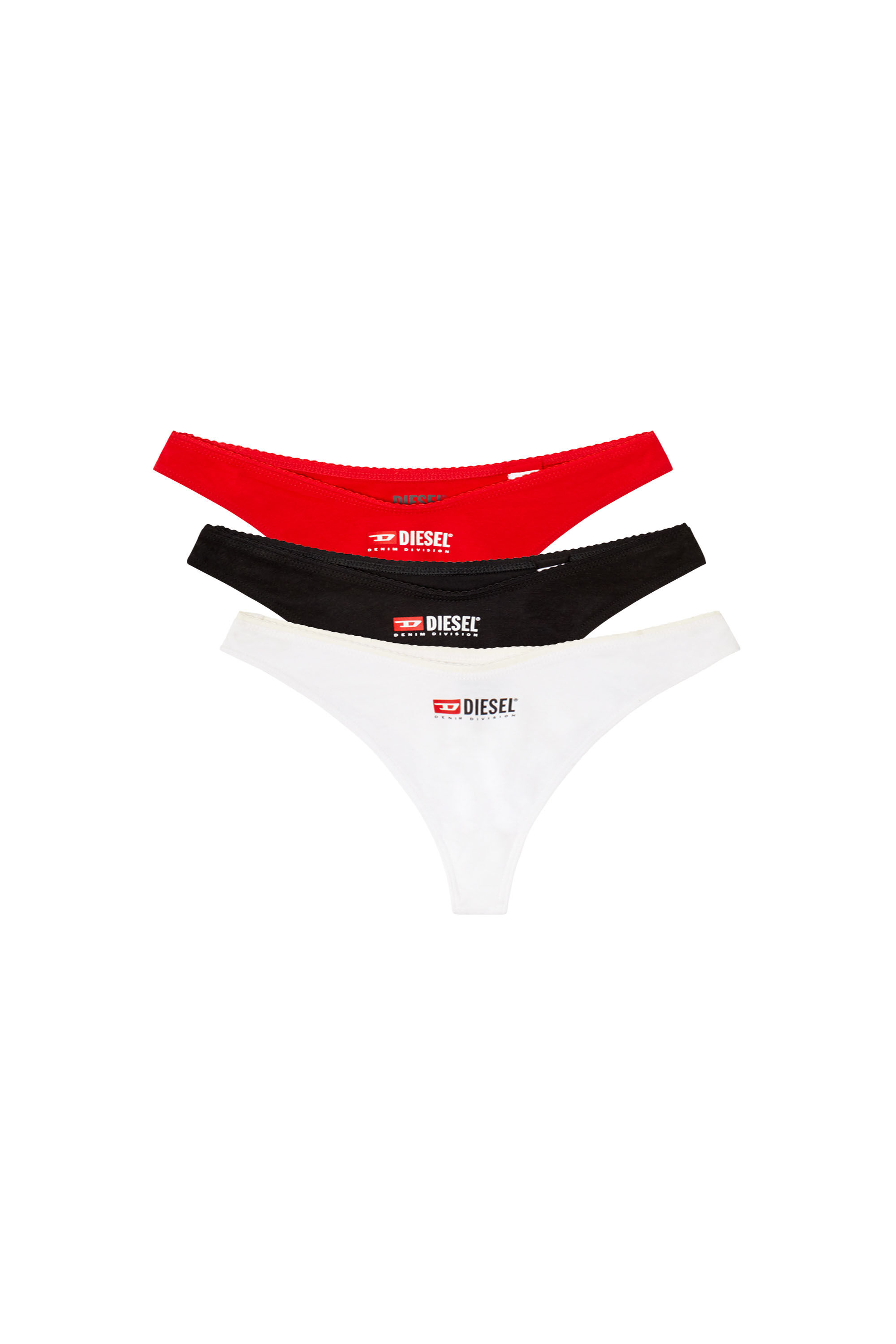 Diesel - PUNCHY-D-CORE-3PACK, Woman's 3-pack of thongs in Red/Black - 2