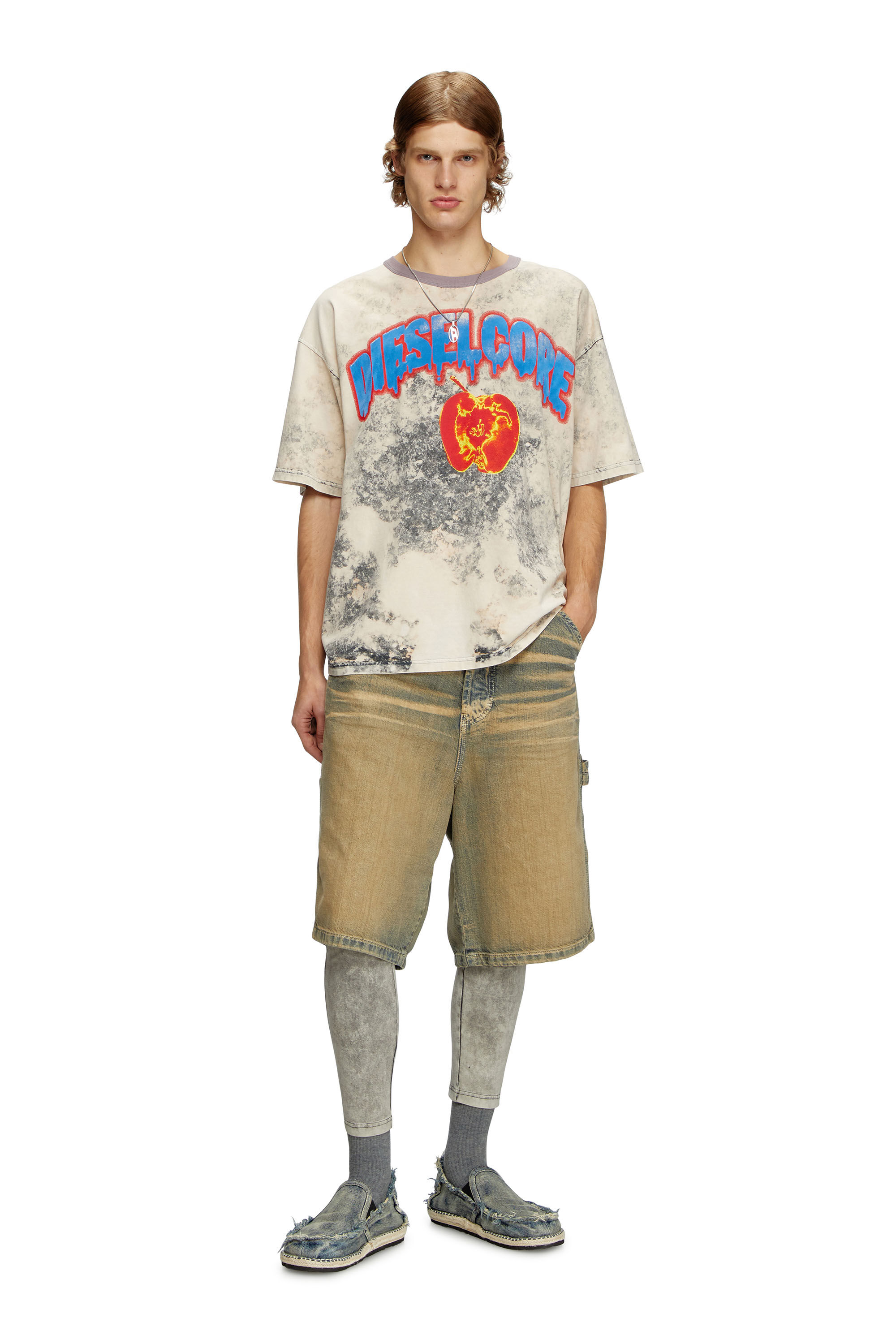 Men's T-shirt with Diesel Core logo | Grey | Diesel