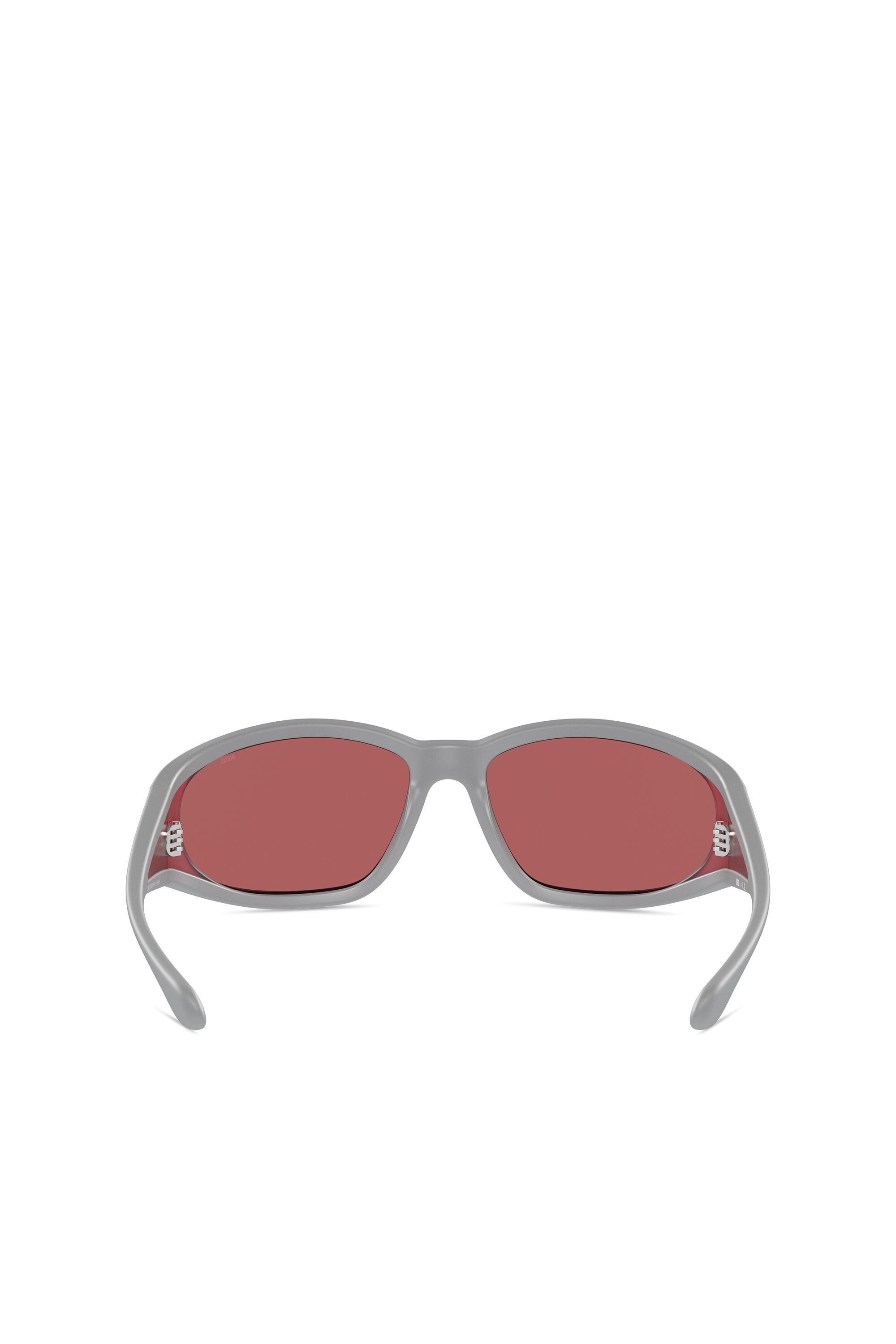 Diesel - 0DL3002, Unisex's Rectangular sunglasses in acetate in Grey/Red - 3