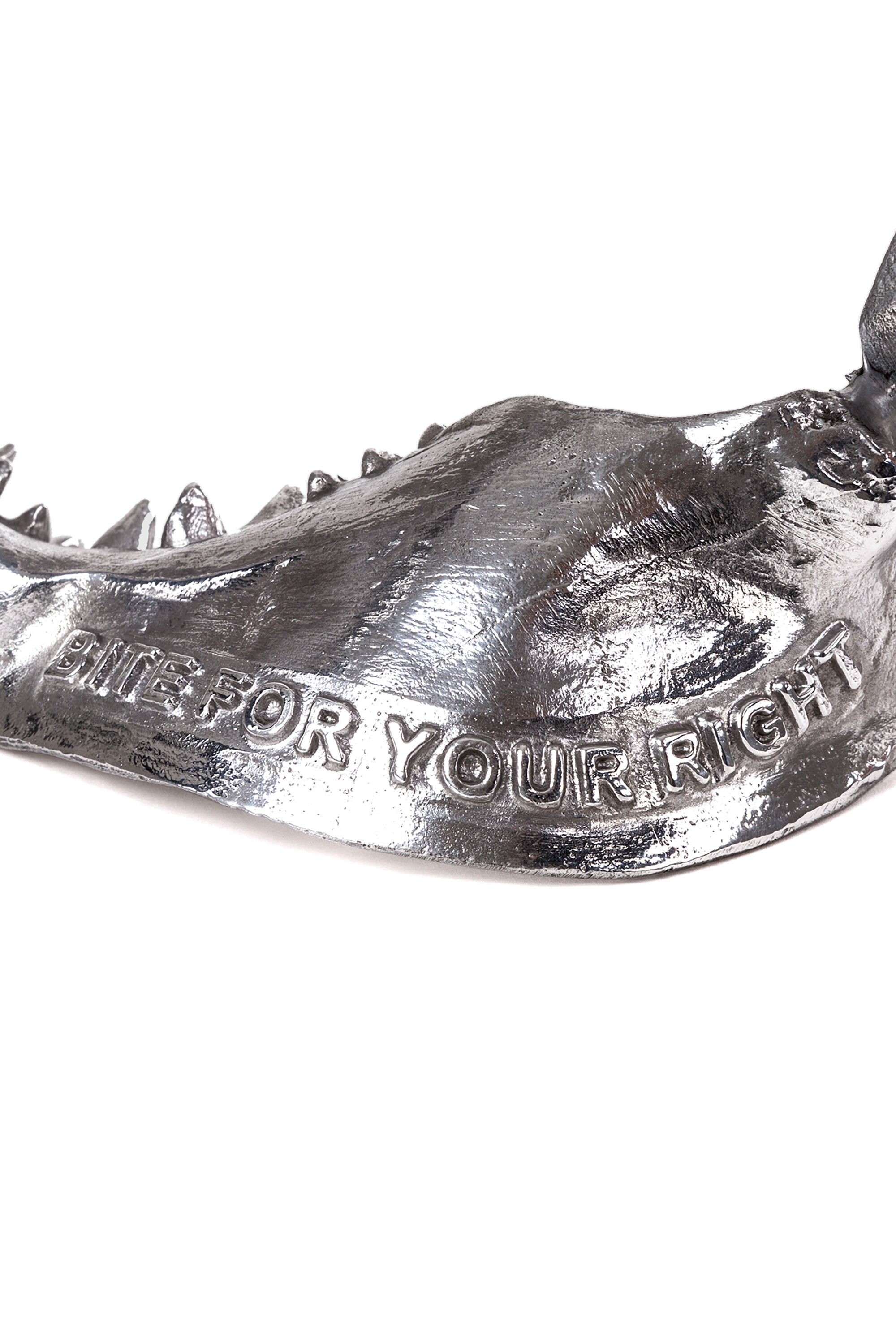 Diesel - 10896 WUNDERKAMMER, Unisex's "Bite For Your Right" Wunderkammer Shark Jaw in Silver - 3