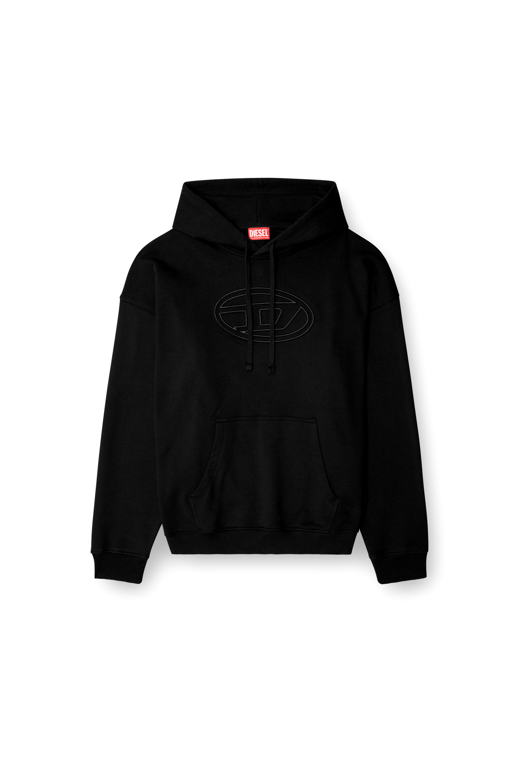 【DIESEL】s-ummer-bigoval S-ummer bigoval biologic cotton sweatshirt with frontal oval
