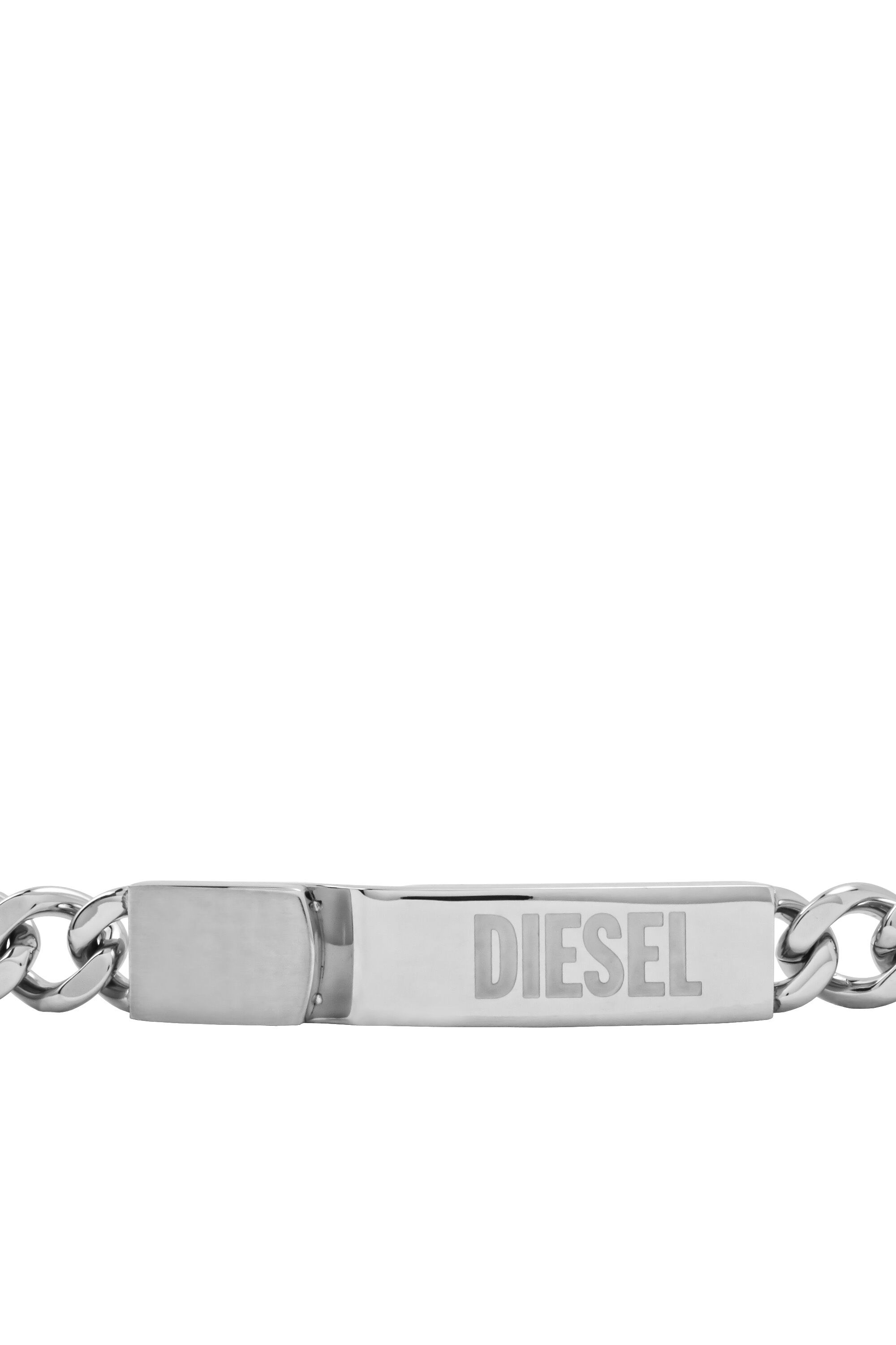 Diesel - DX0966, Man Bracelet with tag in Silver - Image 3