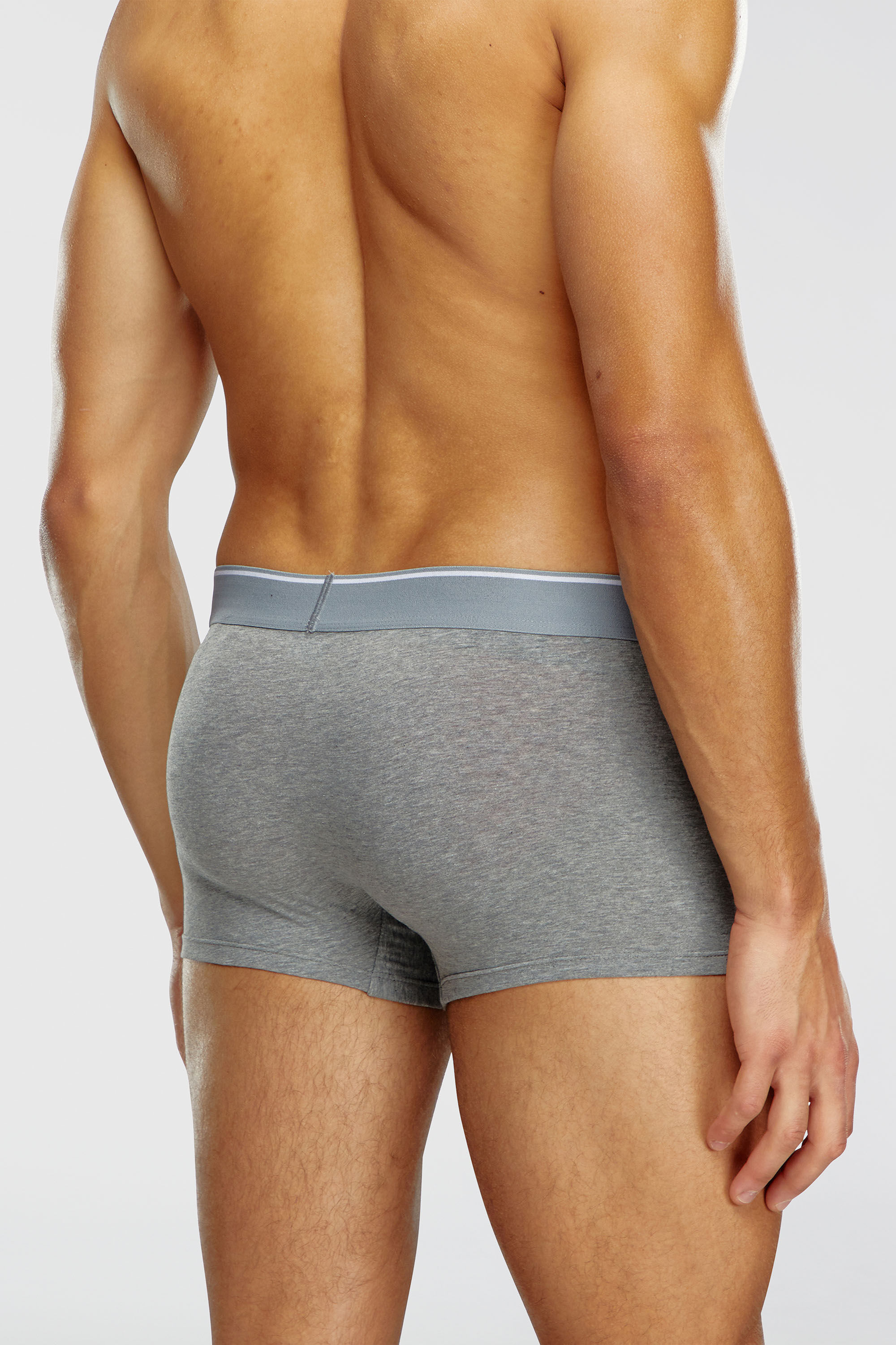 Diesel - UMBX-DAMIENTHREEPACK, Man's Three-pack of plain boxer briefs in White/Grey - 4