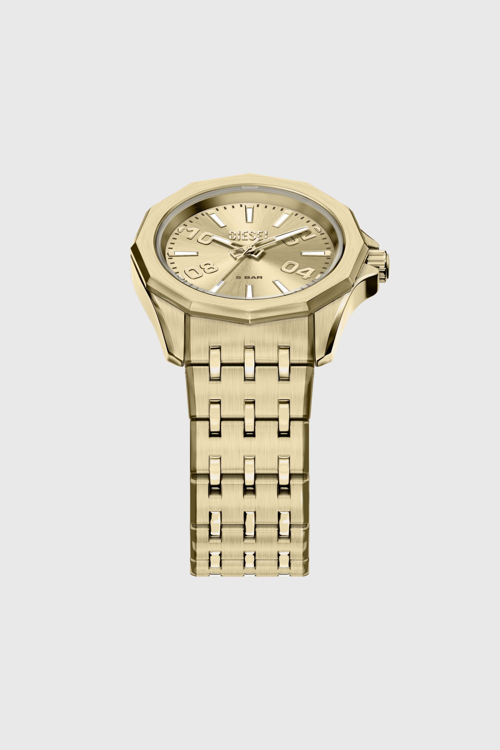 Diesel - DZ2239 WATCH, Man's Stinger gold-tone stainless steel watch in Gold - 4