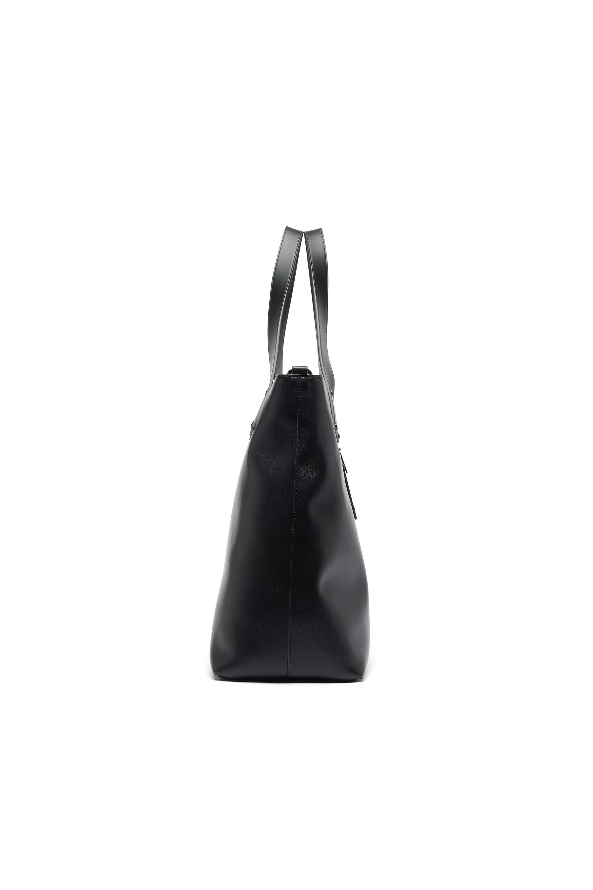 Men's Rivet-D - Shopping Bag with zip and flap pocket | Black