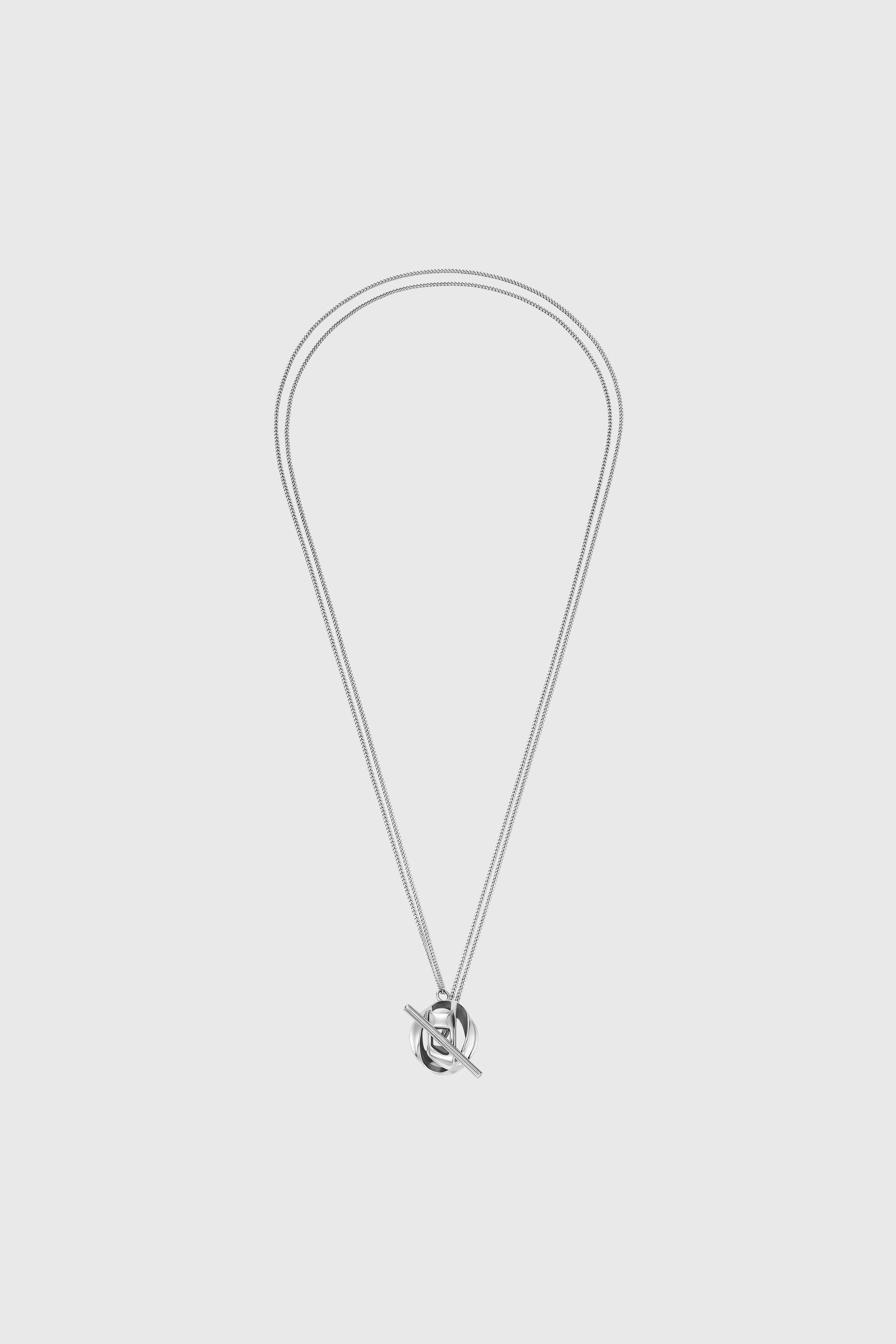 Diesel - DX1716040, Unisex's Stainless Steel Pendant Necklace in Silver - 1