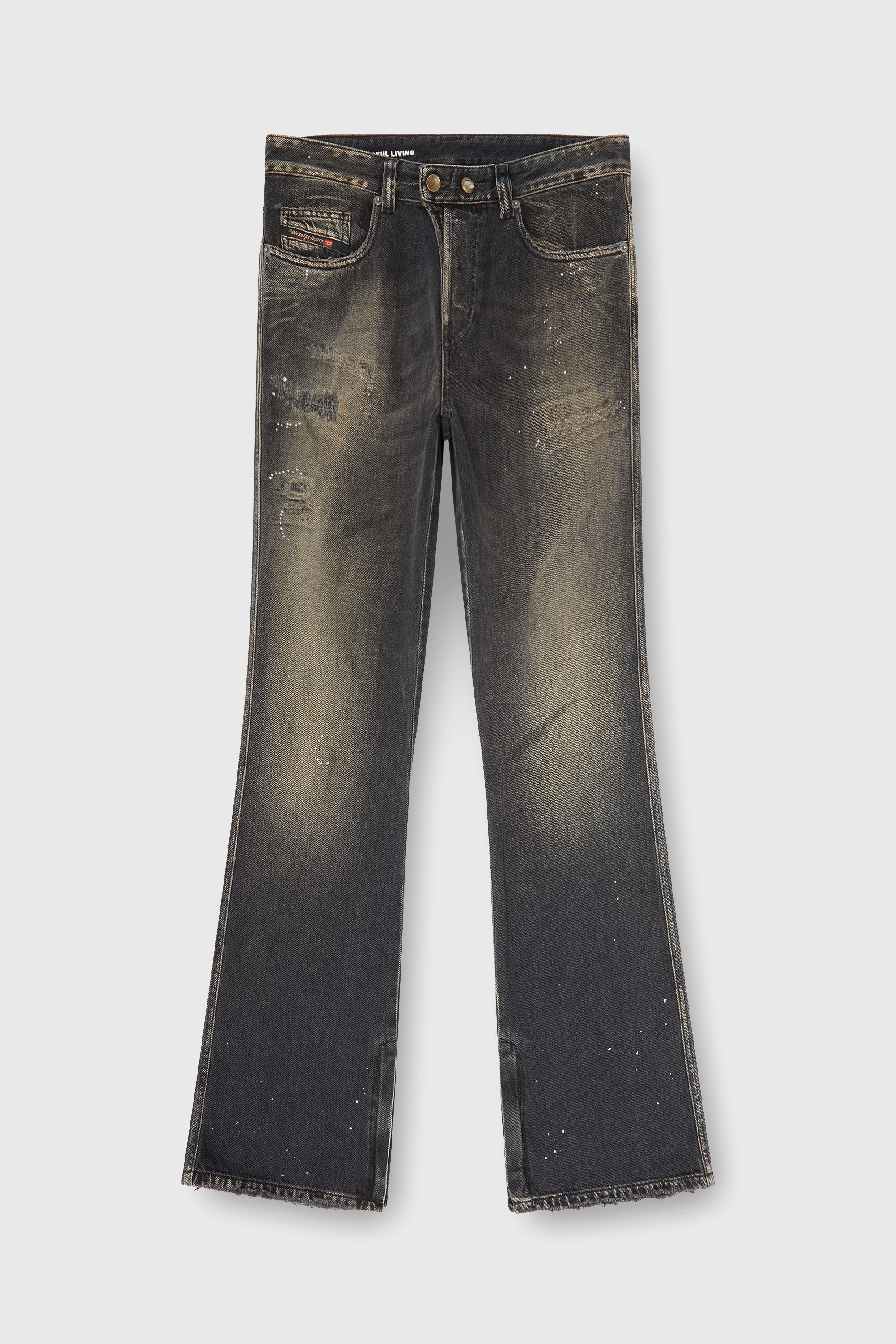 Diesel - Man's Bootcut Jeans 1998 D-Buck 09P64, Black/Dark grey - 6