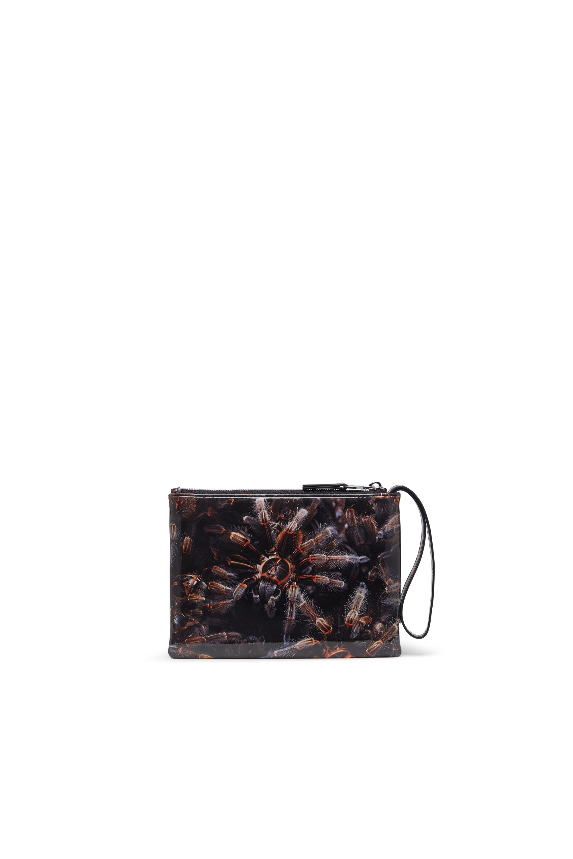 Diesel - PLAY POUCH II, Woman's Pouch in printed glossy PU in Black - 2