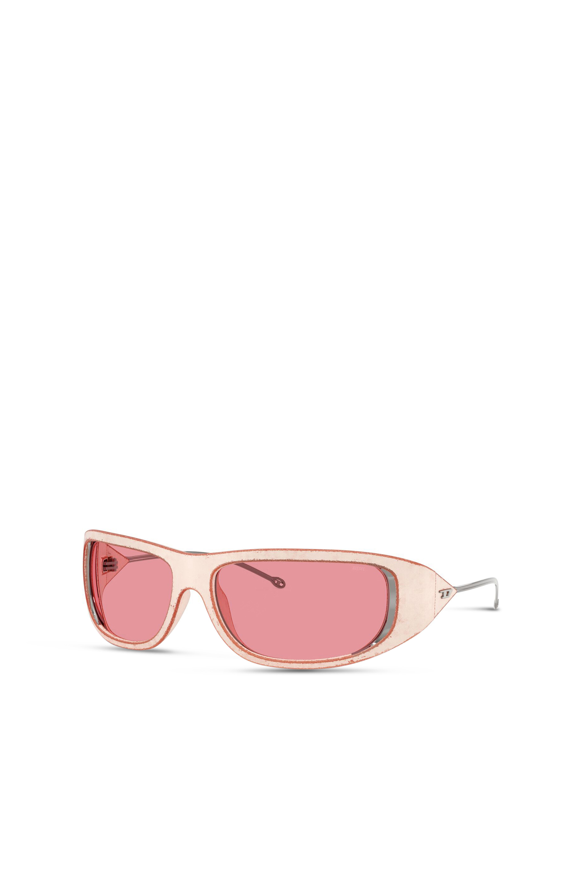 Diesel - 0DL3001 SIZE 61, Unisex's Wraparound style sunglasses in Pink - 4