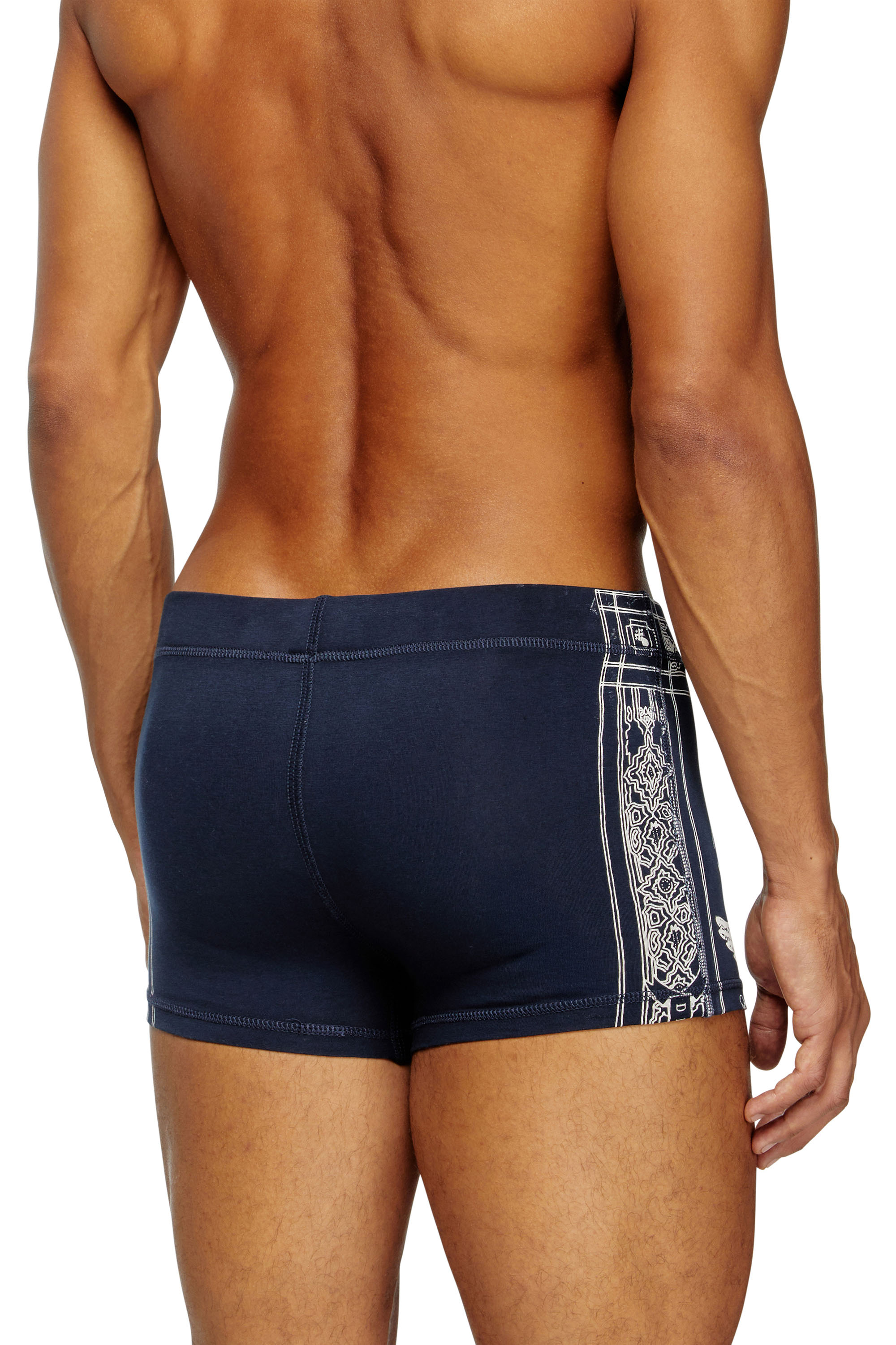 Diesel - DAMIEN-UTLT, Man's Boxer briefs with Phoenix print in Blue - 4