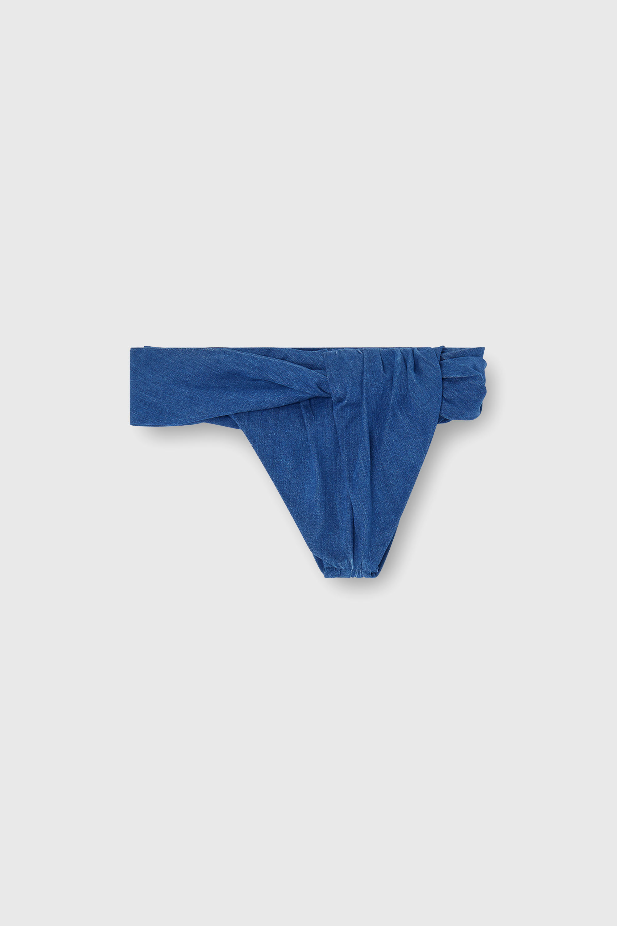 Diesel - DE-ILVY-FSJ, Woman's Twisted hot pants in denim in Medium blue - 2