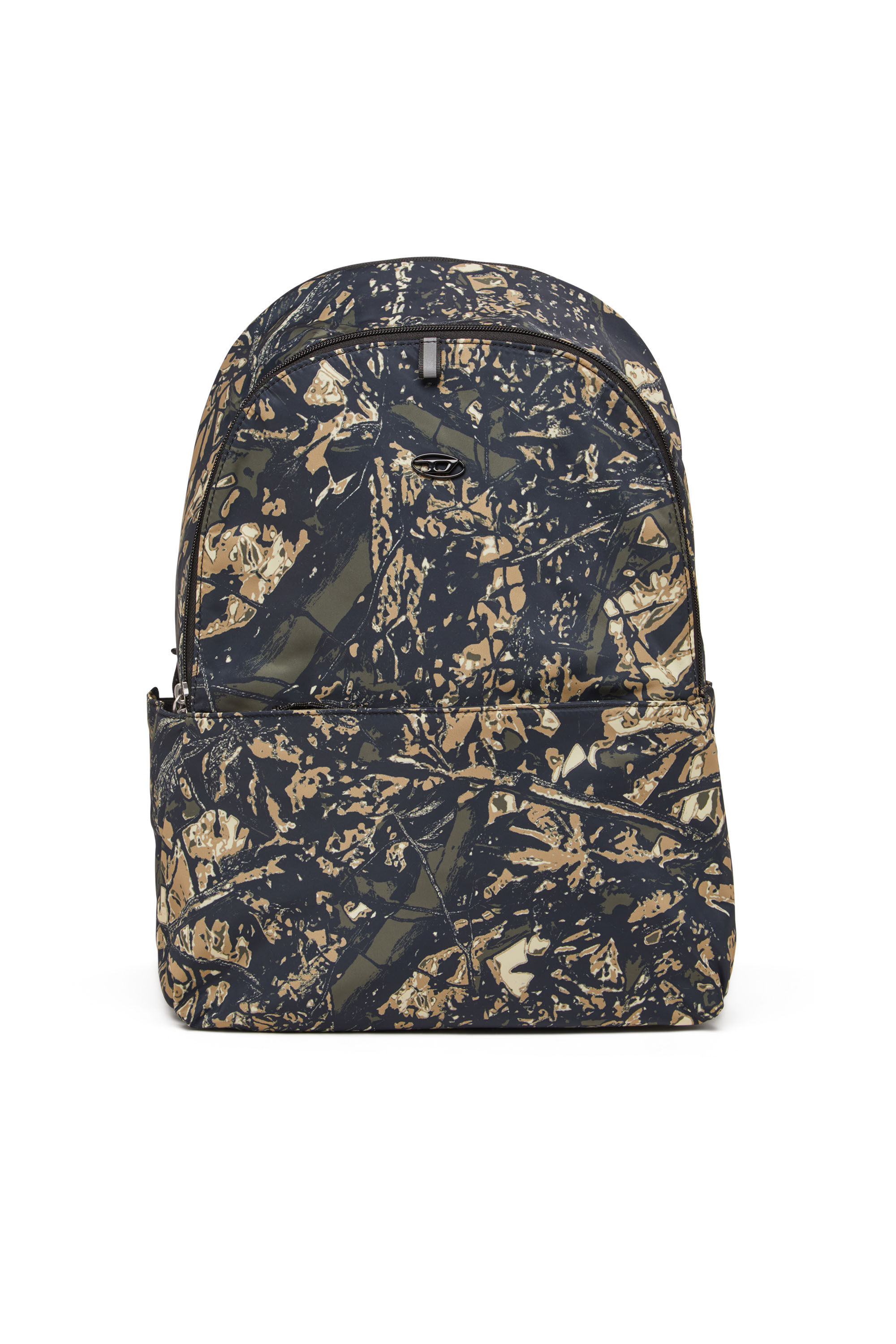 Diesel - D-PACK BACKPACK X, Man's D-Pack-Backpack in camo-print fabric in Military Green - 1