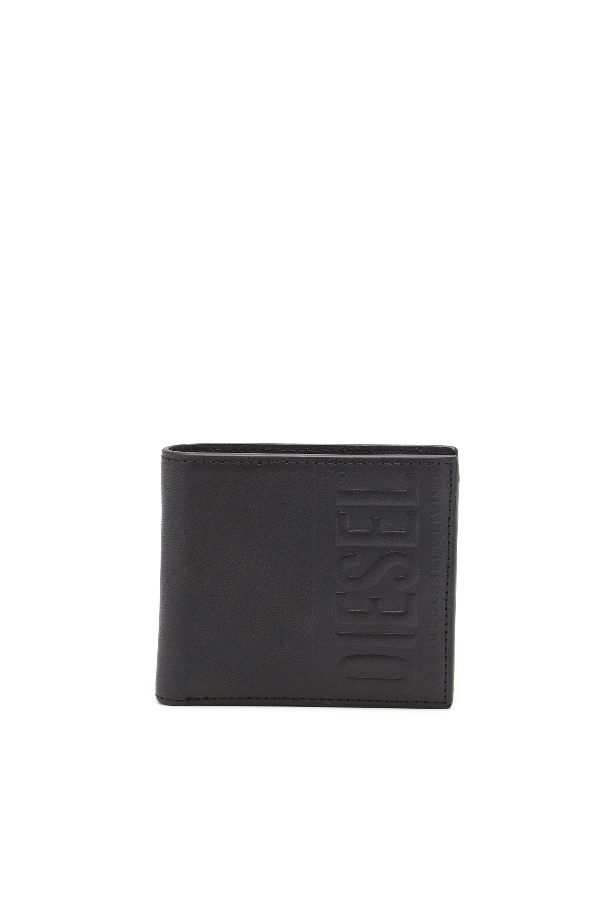 Diesel - DSL 3D BI-FOLD COIN S, Black - Image 1