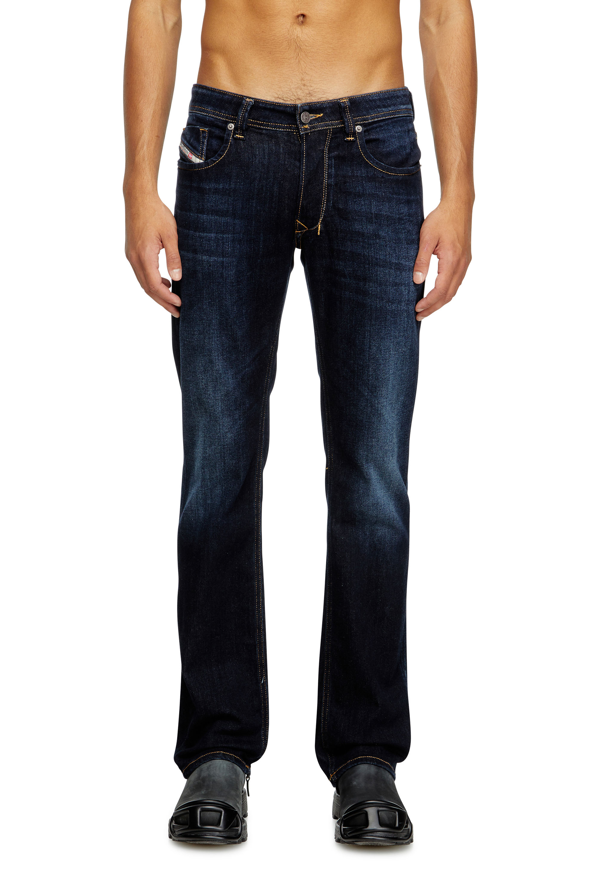 Regular Jeans 1985 Larkee 009ZS, Dark Blue Diesel - Man's Regular Jeans 1985 Larkee 009ZS, Dark Blue - 3