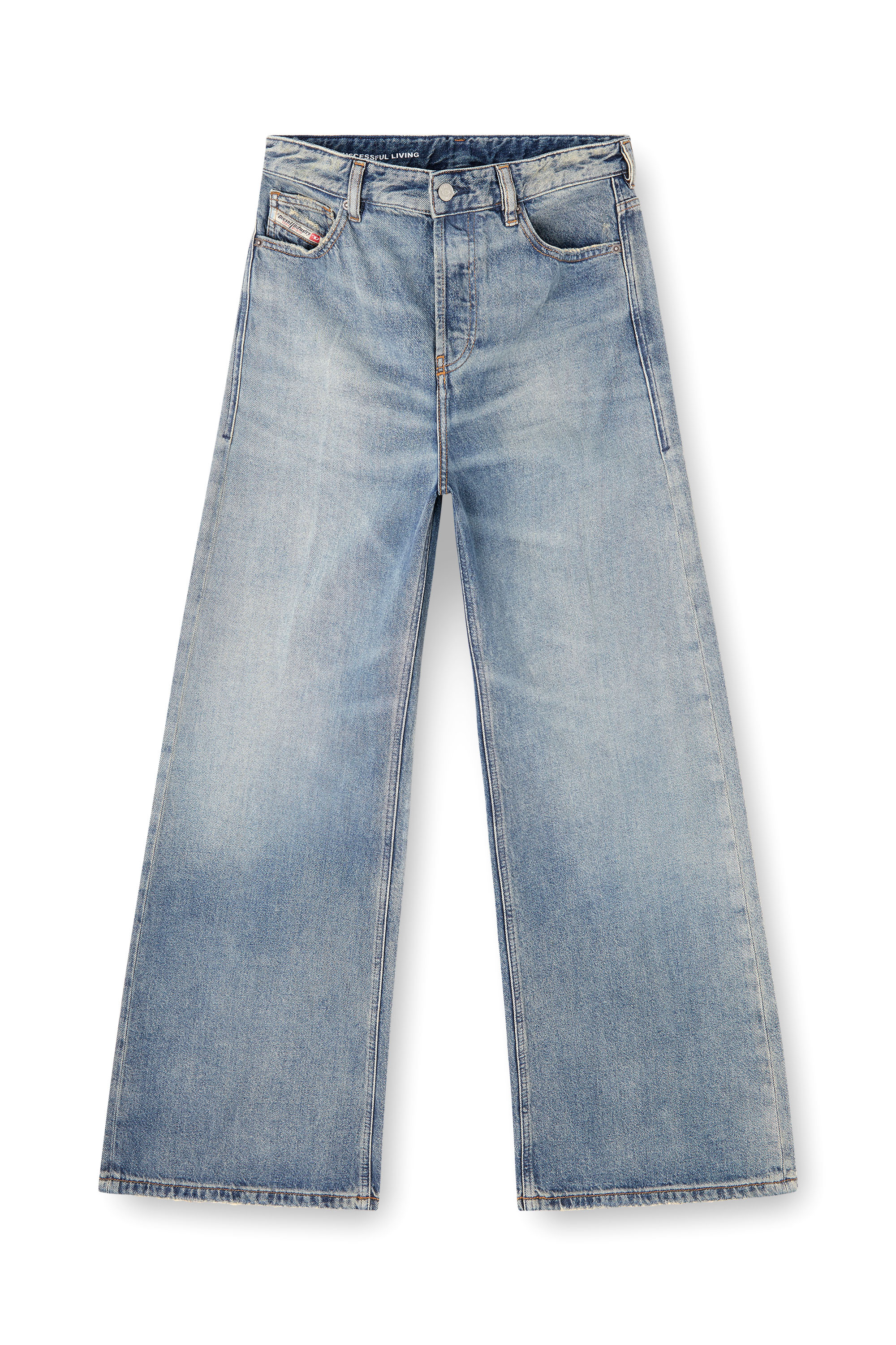 Diesel - Woman's Relaxed Jeans 1996 D-Sire 0BEBL, Medium blue - 3